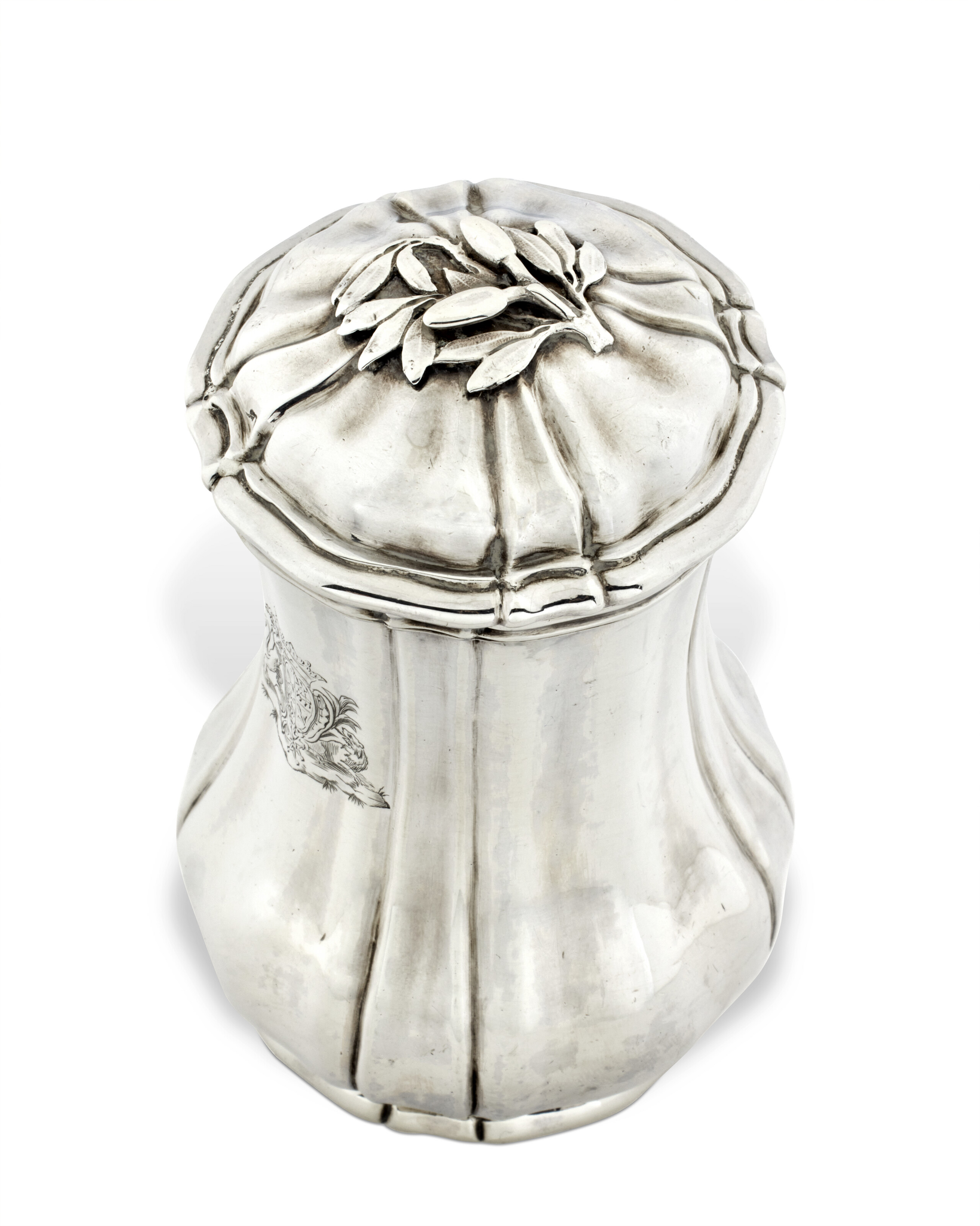 BOÎTE À THÉ EN ARGENT D'ÉPOQUE LOUIS XV image 4