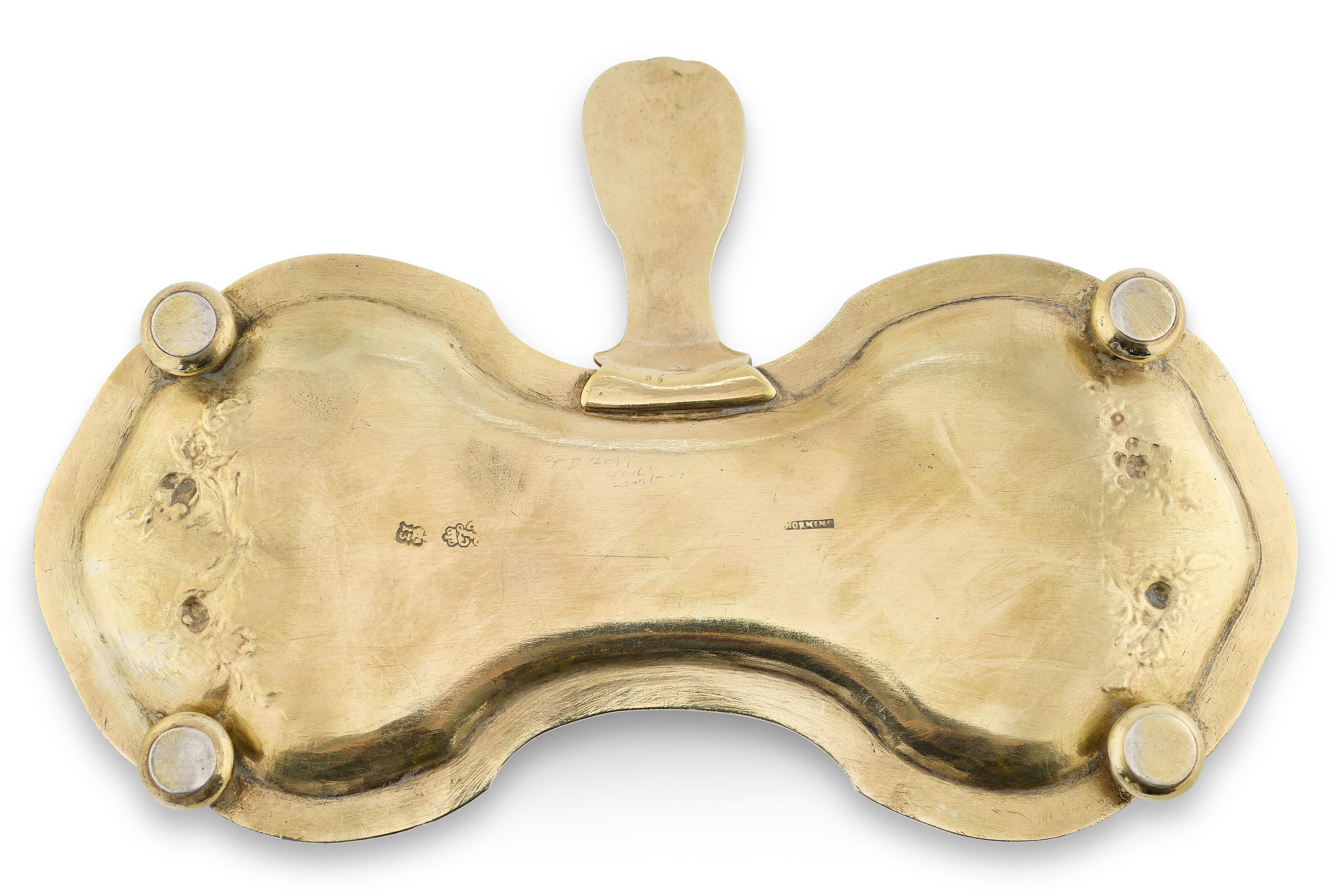 PAIRE DE MOUCHETTES ET SON PLATEAU EN VERMEIL D'ÉPOQUE LOUIS XVI image 4