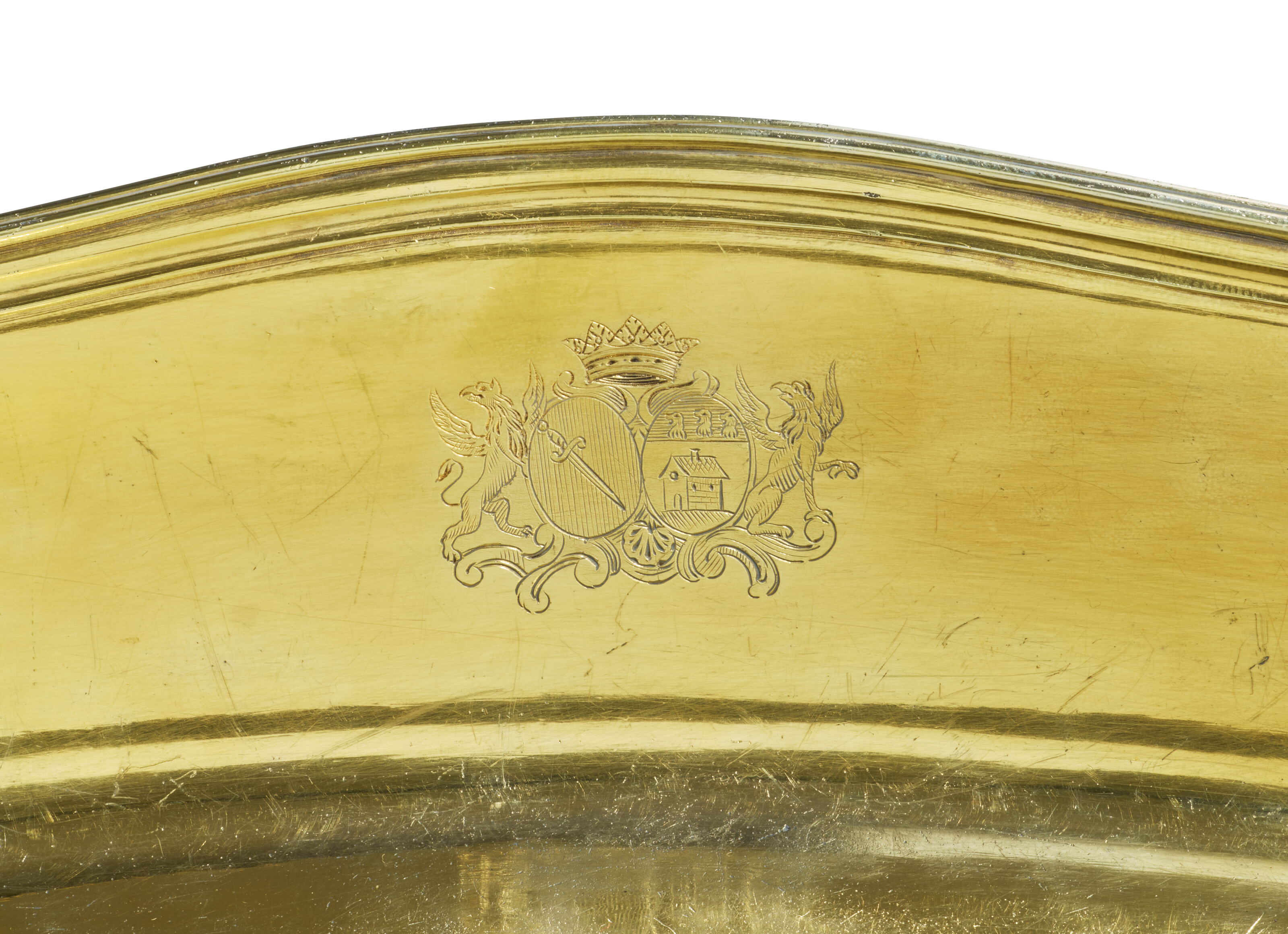 AIGUIÈRE ET SON BASSIN EN VERMEIL D’ÉPOQUE LOUIS XV image 2