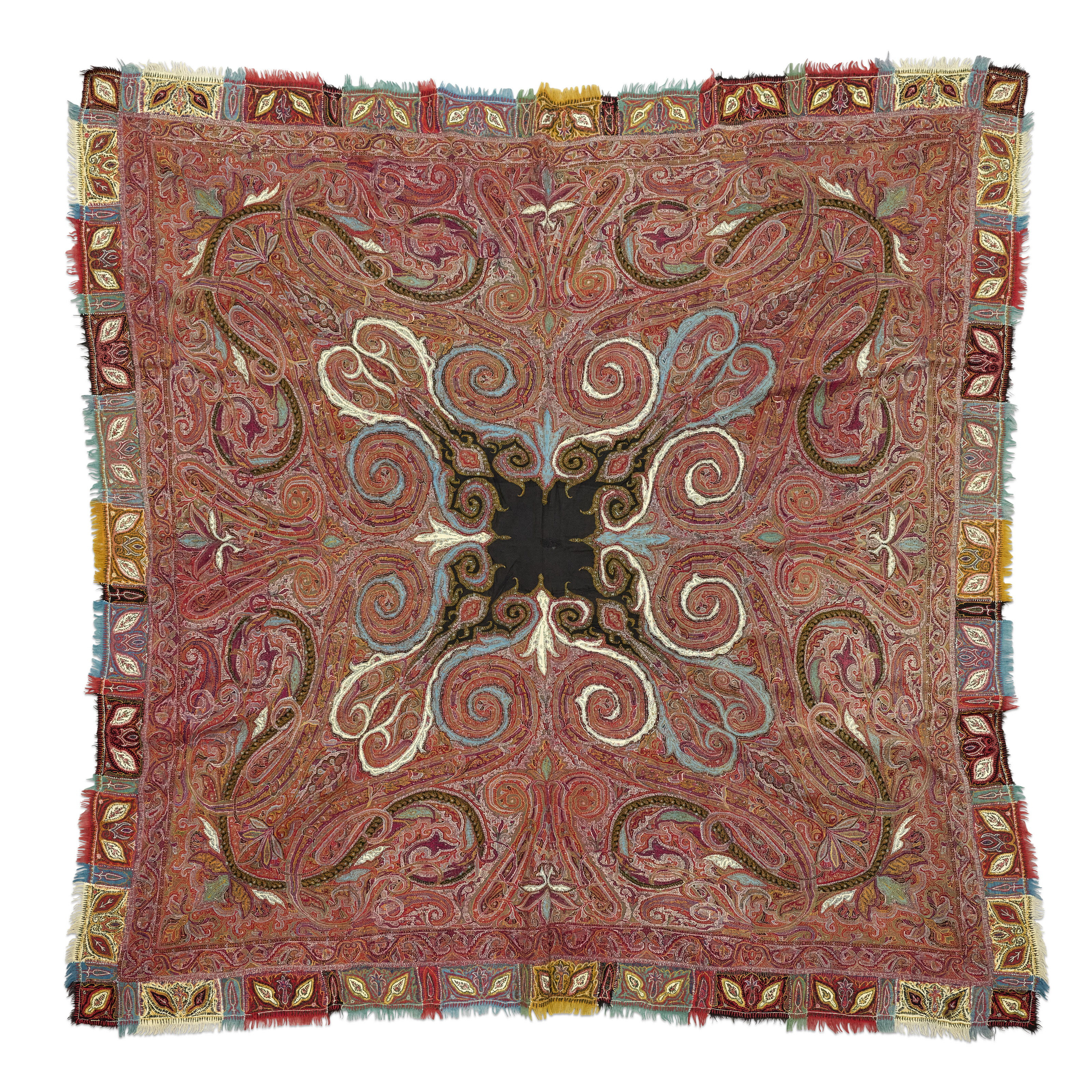 CHÂLE CARRÉ DIT "RUMAL"