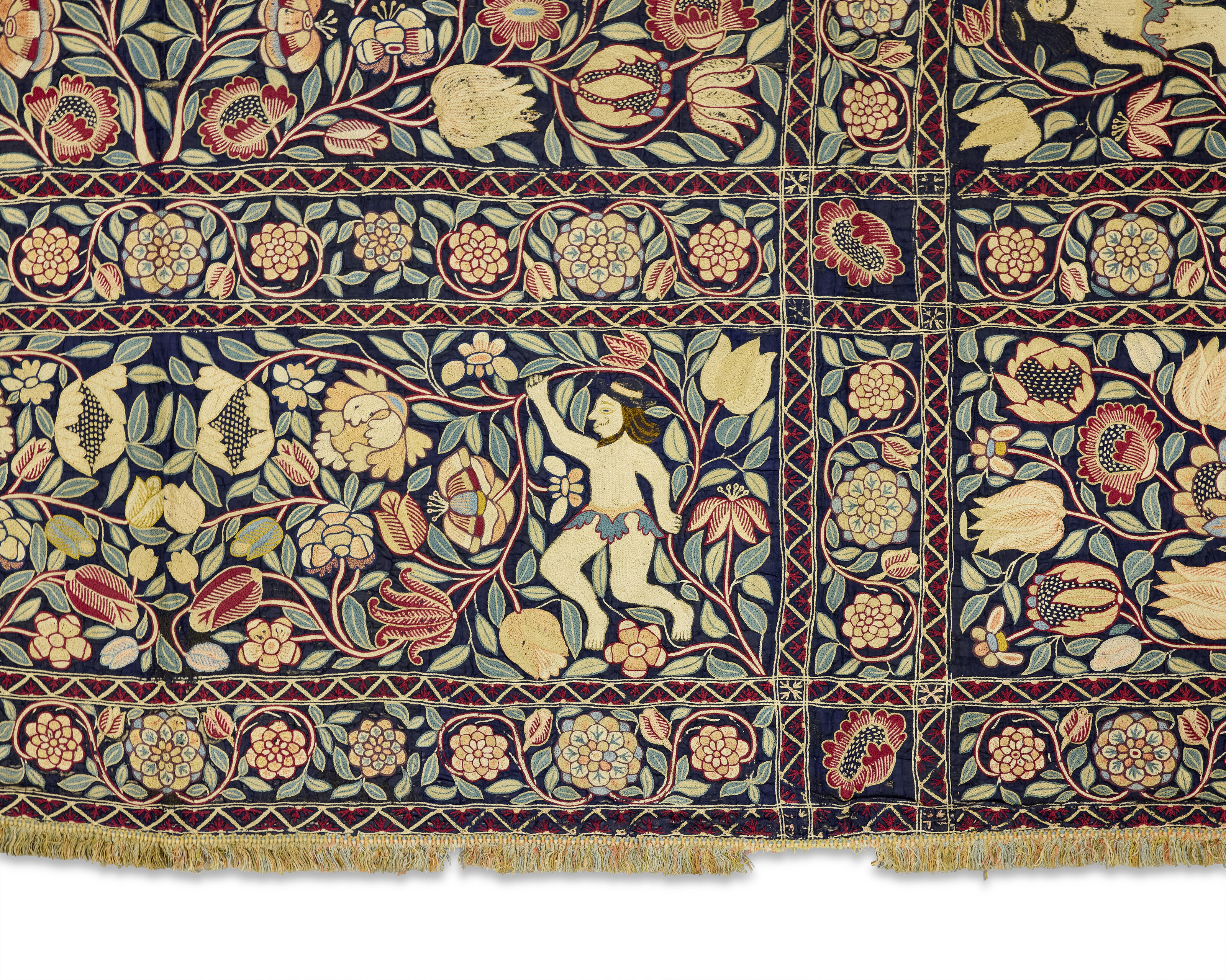 COUVRE-LIT INDO-PORTUGAIS DIT "COLCHA" image 3