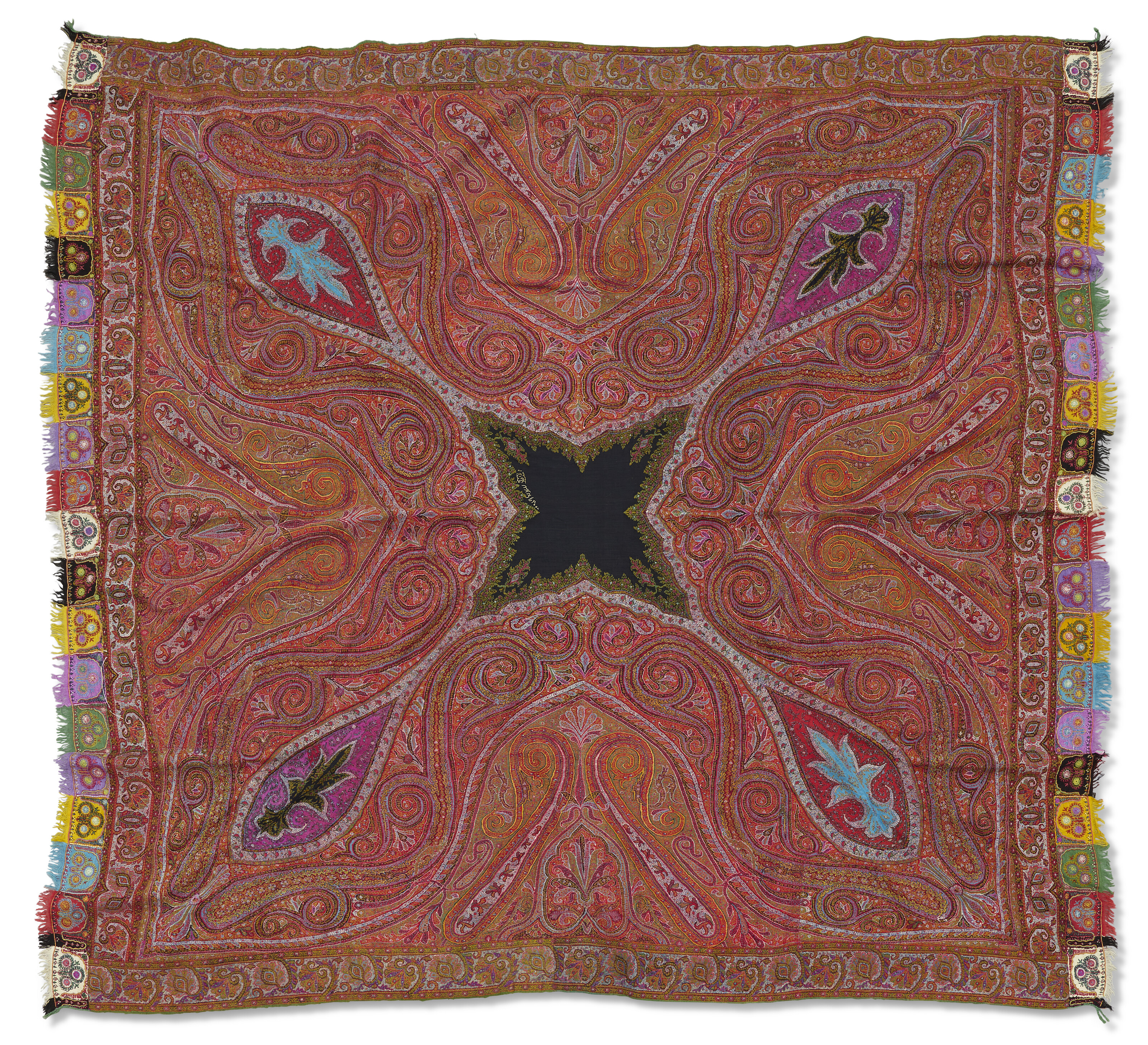 CHÂLE CARRÉ DIT "RUMAL"