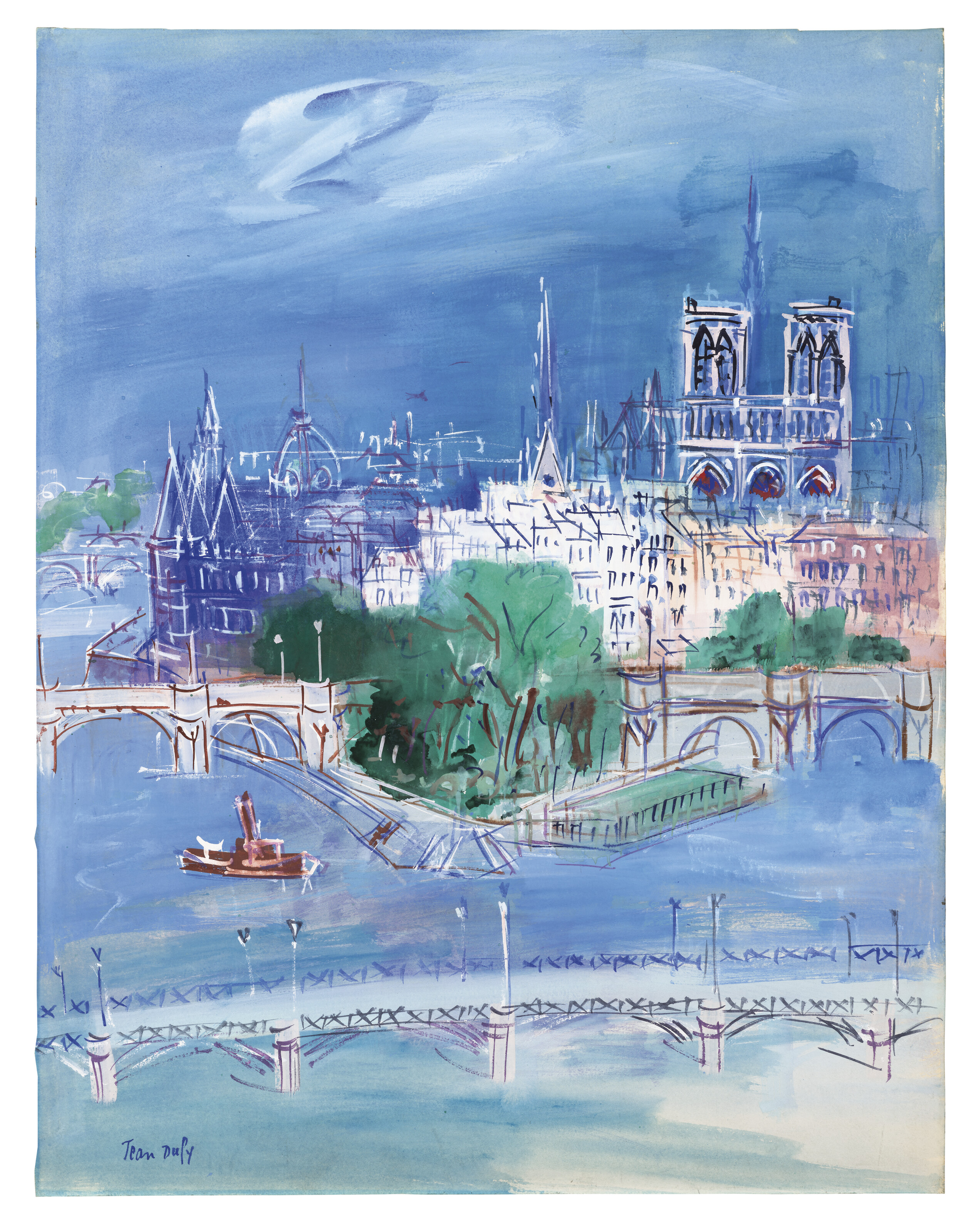 Jean Dufy (1888-1964), L'Île de la Cité | Christie's