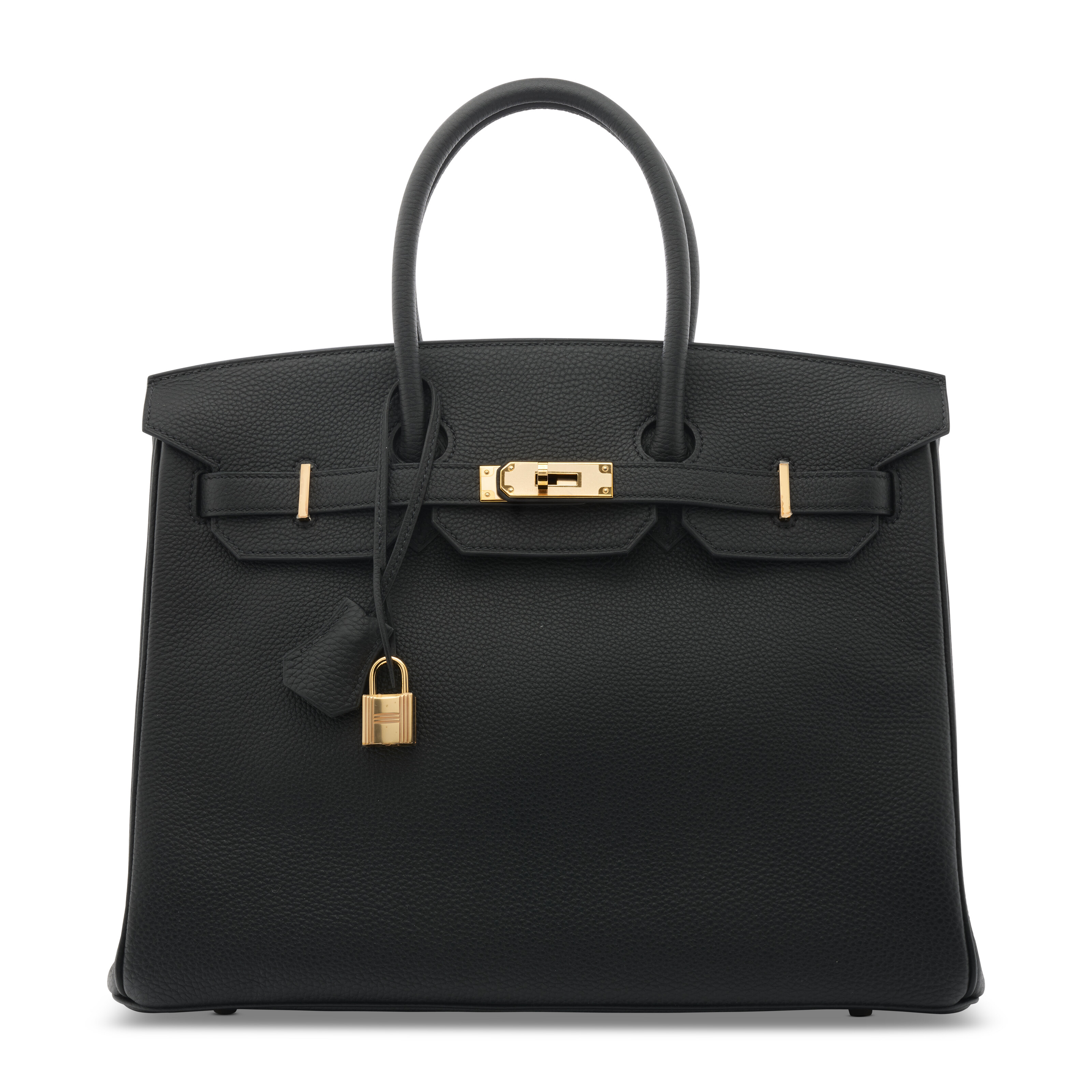 Hermes. A Black Togo Leather Birkin 35 with rose gold hardware, 2020, donated and signed by Jane Birkin, offered in Exceptional Handbags and Accessories on 6 November 2025 at Christie's in Paris