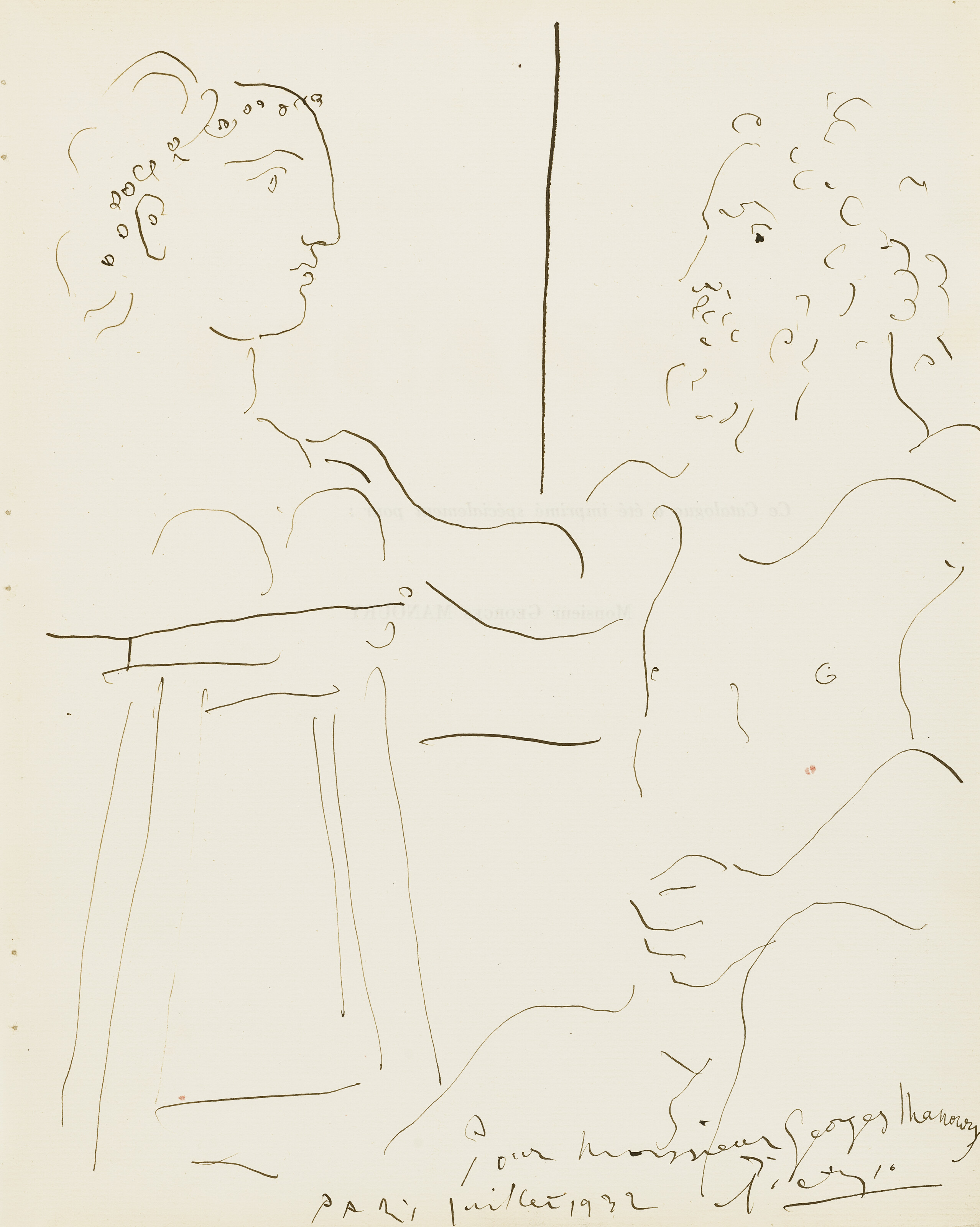 Pablo Picasso, Sculpteur avec buste de jeune fille sur une sellette, 1932, offered in Spellbound: The Hegewisch Collection Part II on 7 March 2026 at Christie's in London