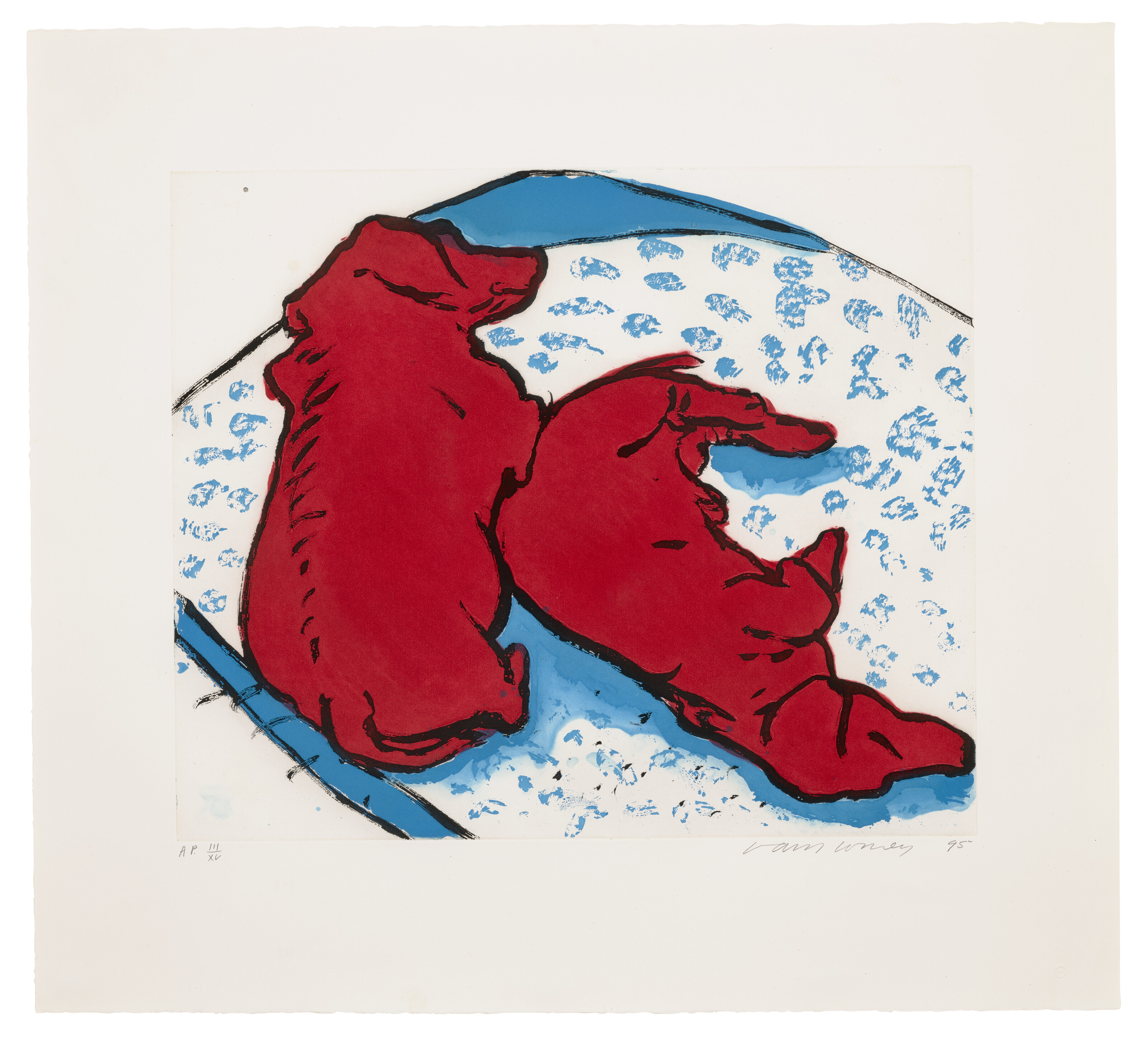 DAVID HOCKNEY (B. 1937), Vertical Dogs | Christie's