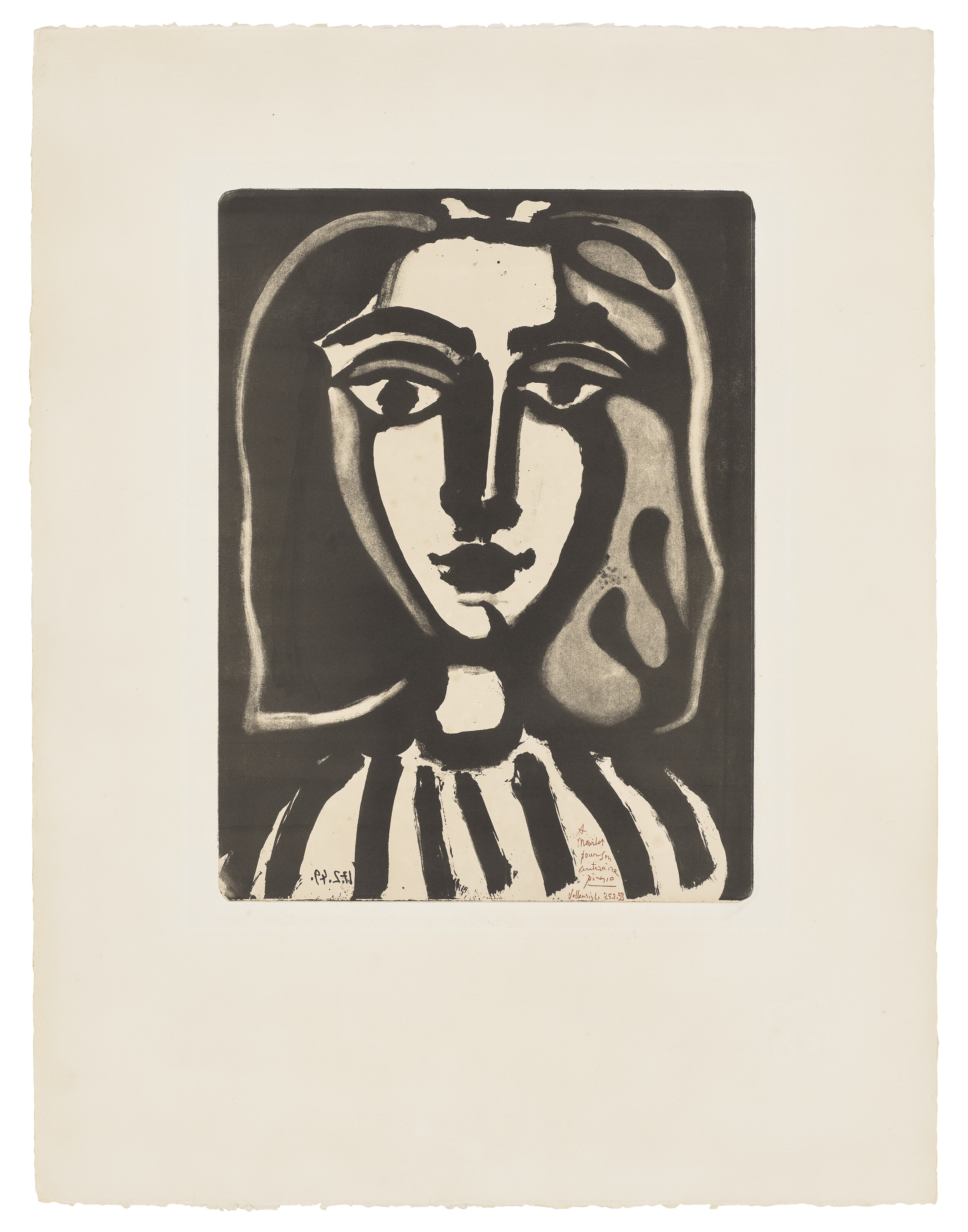 Catalog image of Jeune femme, from: Lithographies pour Centenaire de l'Imprimerie Mourlot