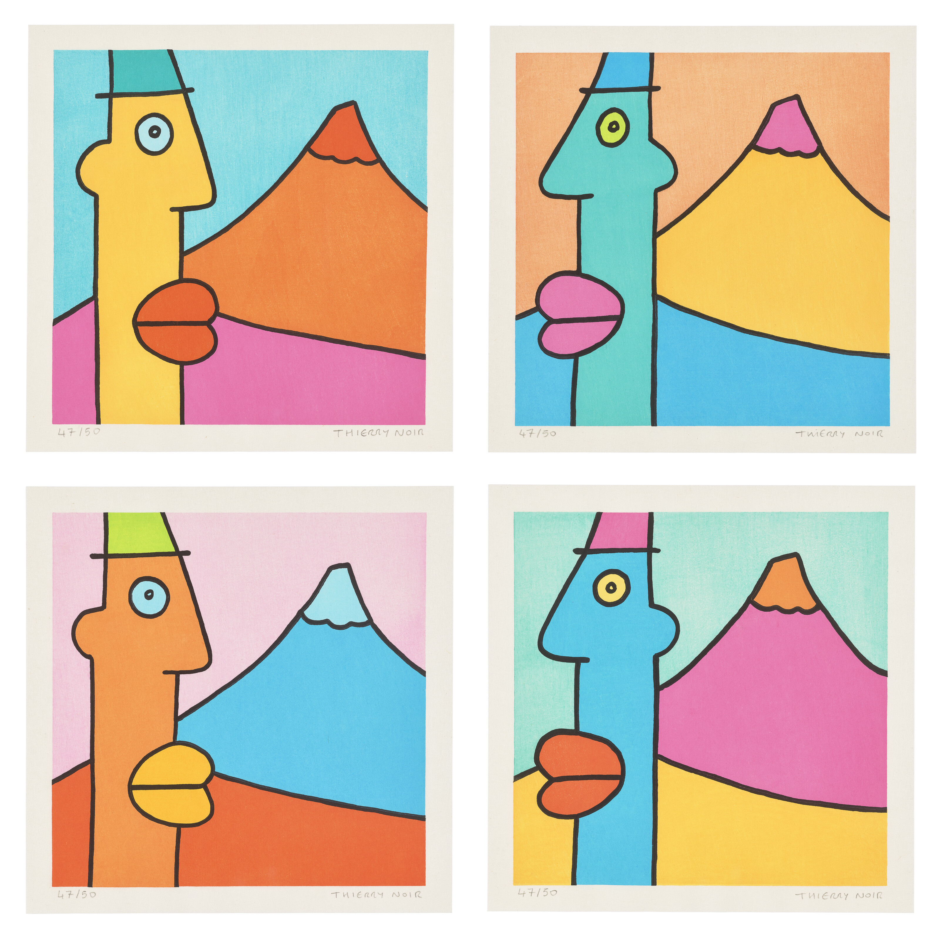 絵画 『ミレニアム』 NORRY THIERRY NOIR (B. 1958), Mount Fuji (set of 4) | Christie's