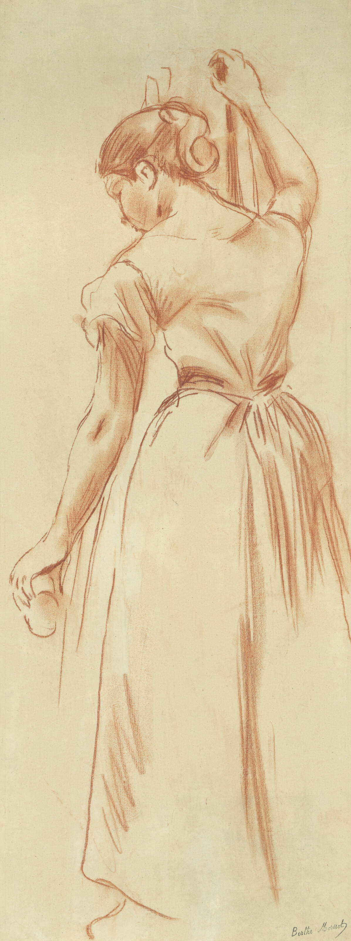 Berthe Morisot, Etude pour jeune fille cueillant des oranges, circa 1889, offered in the Impressionist and Modern Art Day and Works on Paper Sale on 6 March 2026 at Christie's in London