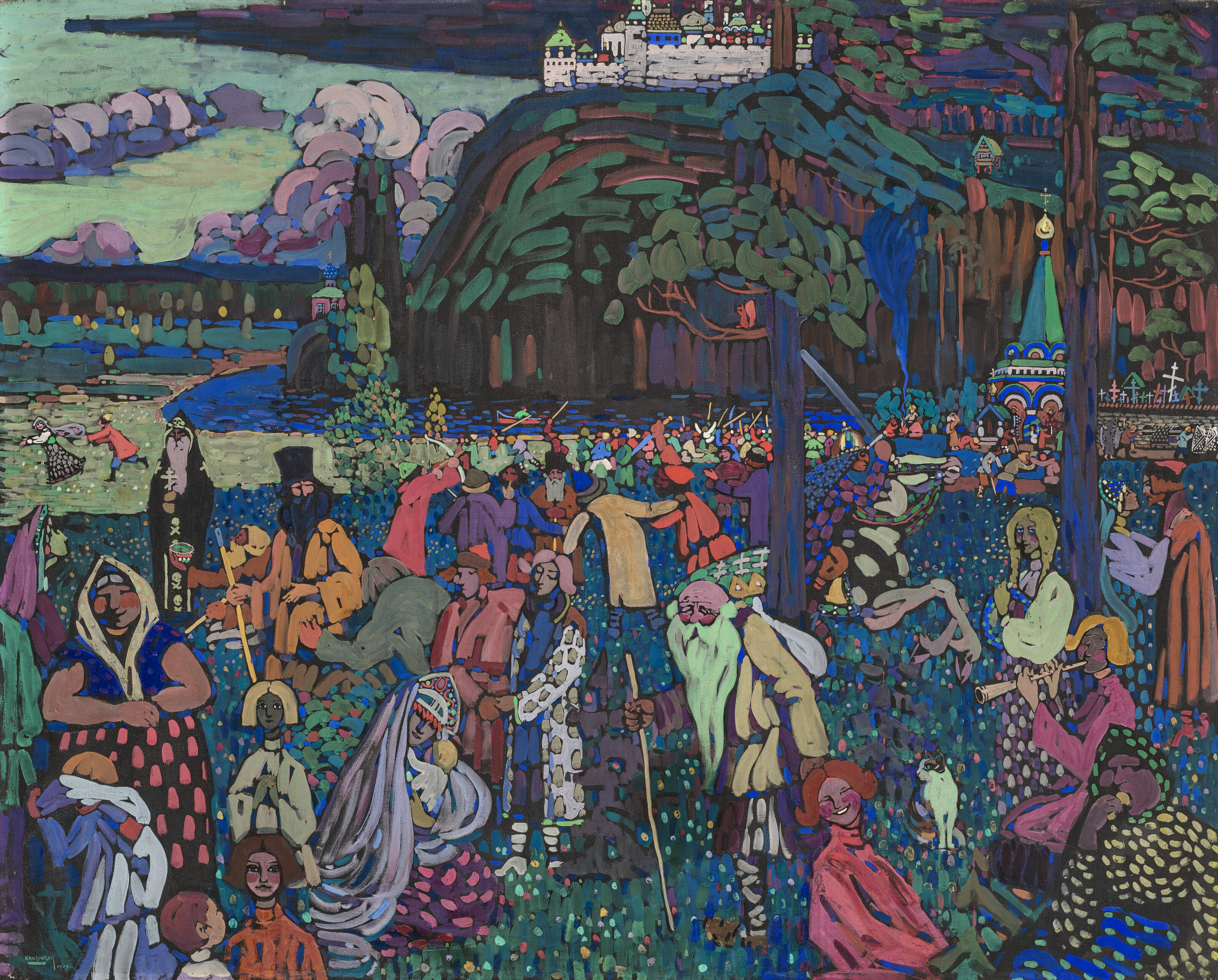 Wassily Kandinsky, Das bunte Leben (The Colourful Life), 1907, offered in the 20th/21st Century: London Evening Sale on 14 October 2026 at Christie's London