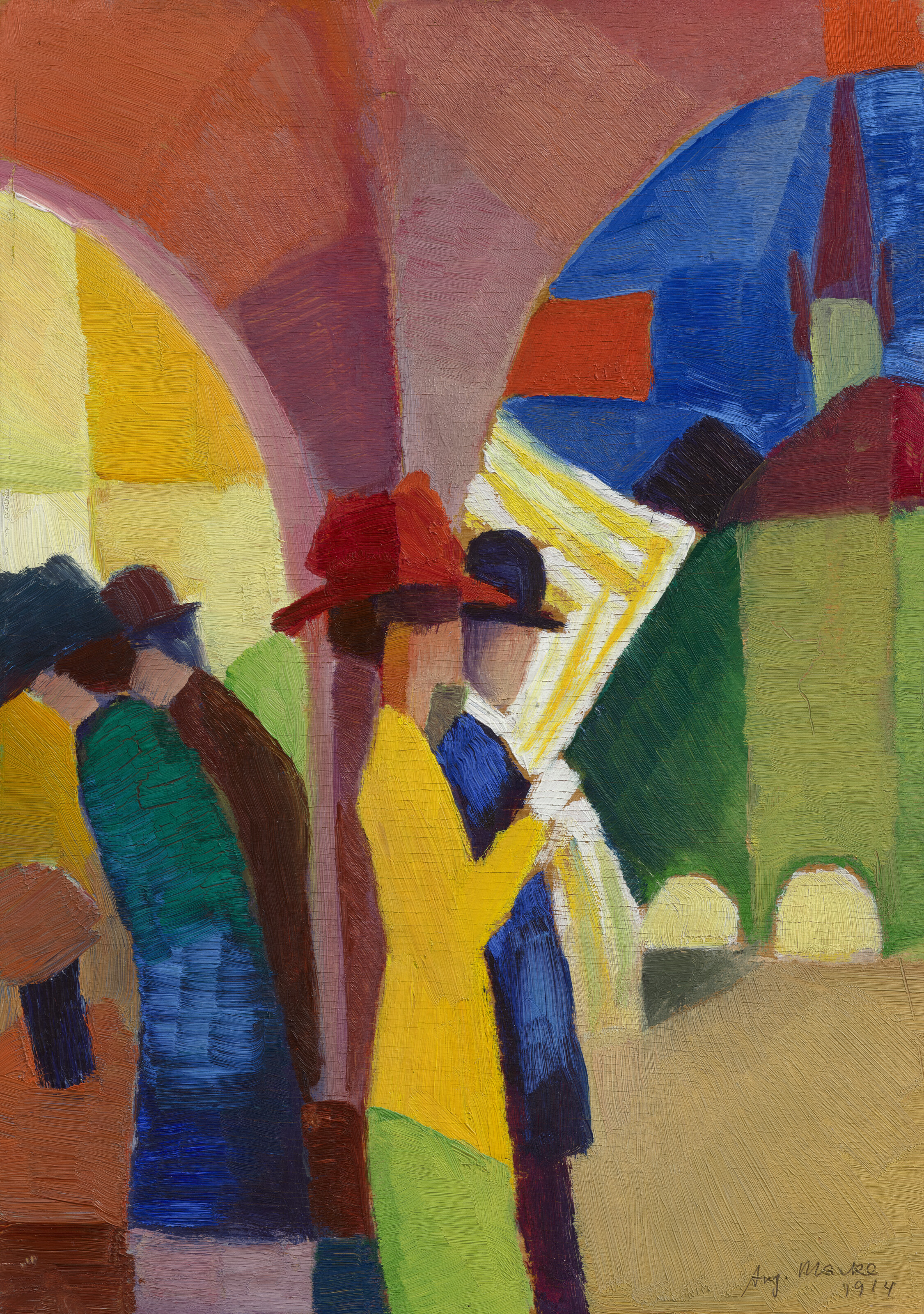 August Macke, Kolonnade mit Segelboot II, 1913-14, offered in the 20th/21st Century: London Evening Sale on 14 October 2026 at Christie's in London