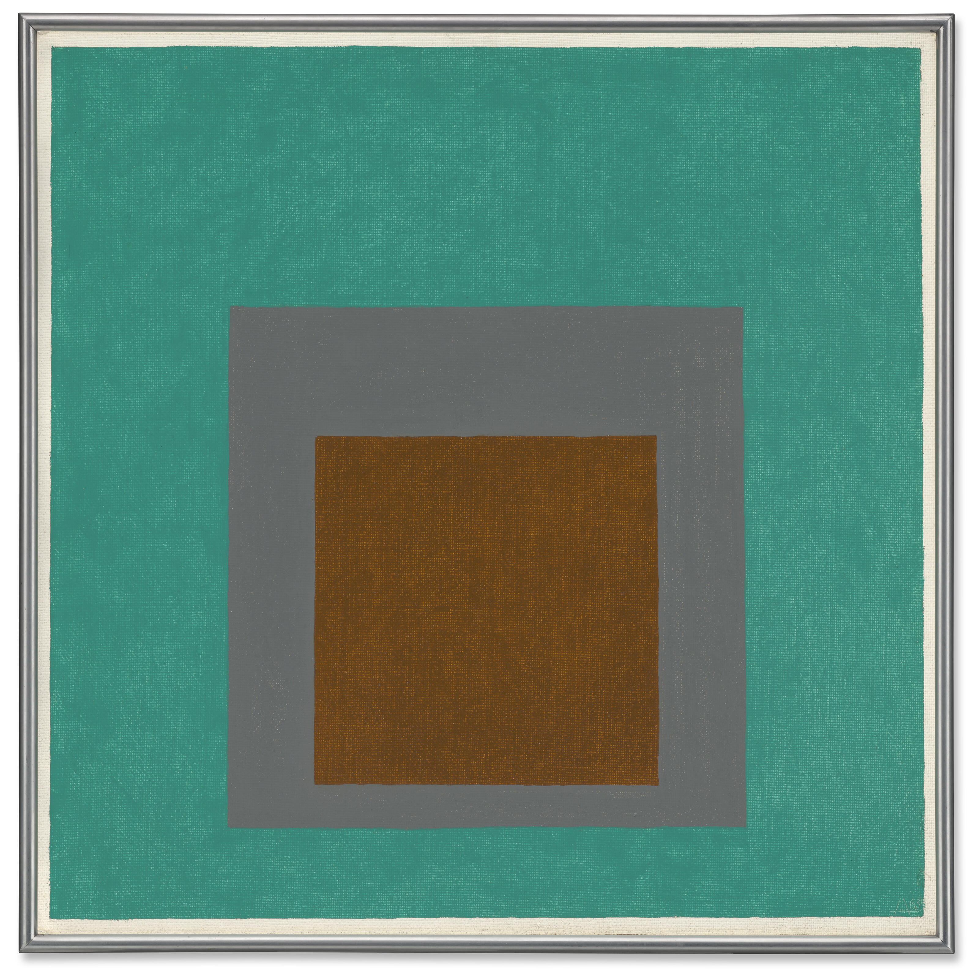 Josef Albers, Study for Homage to the Square: Earth Glow, 1963, offered in the Post-War and Contemporary Art Day Sale on 15 October 2026 at Christie's in London