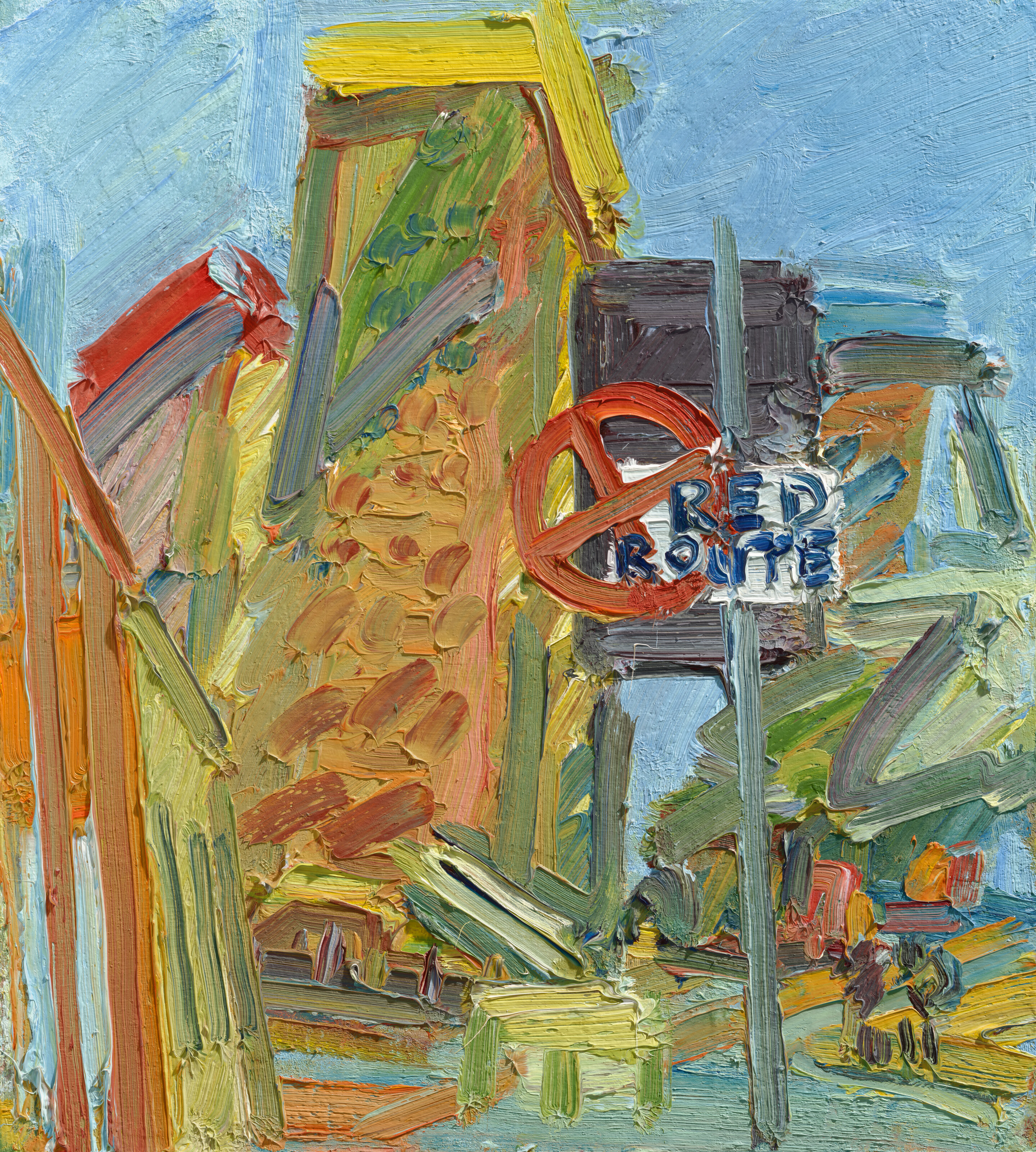 Frank Auerbach, Tower Blocks, Hampstead Road II, 2007, offered in the Modern British and Irish Art Evening Sale on 18 March 2026 at Christie's in London