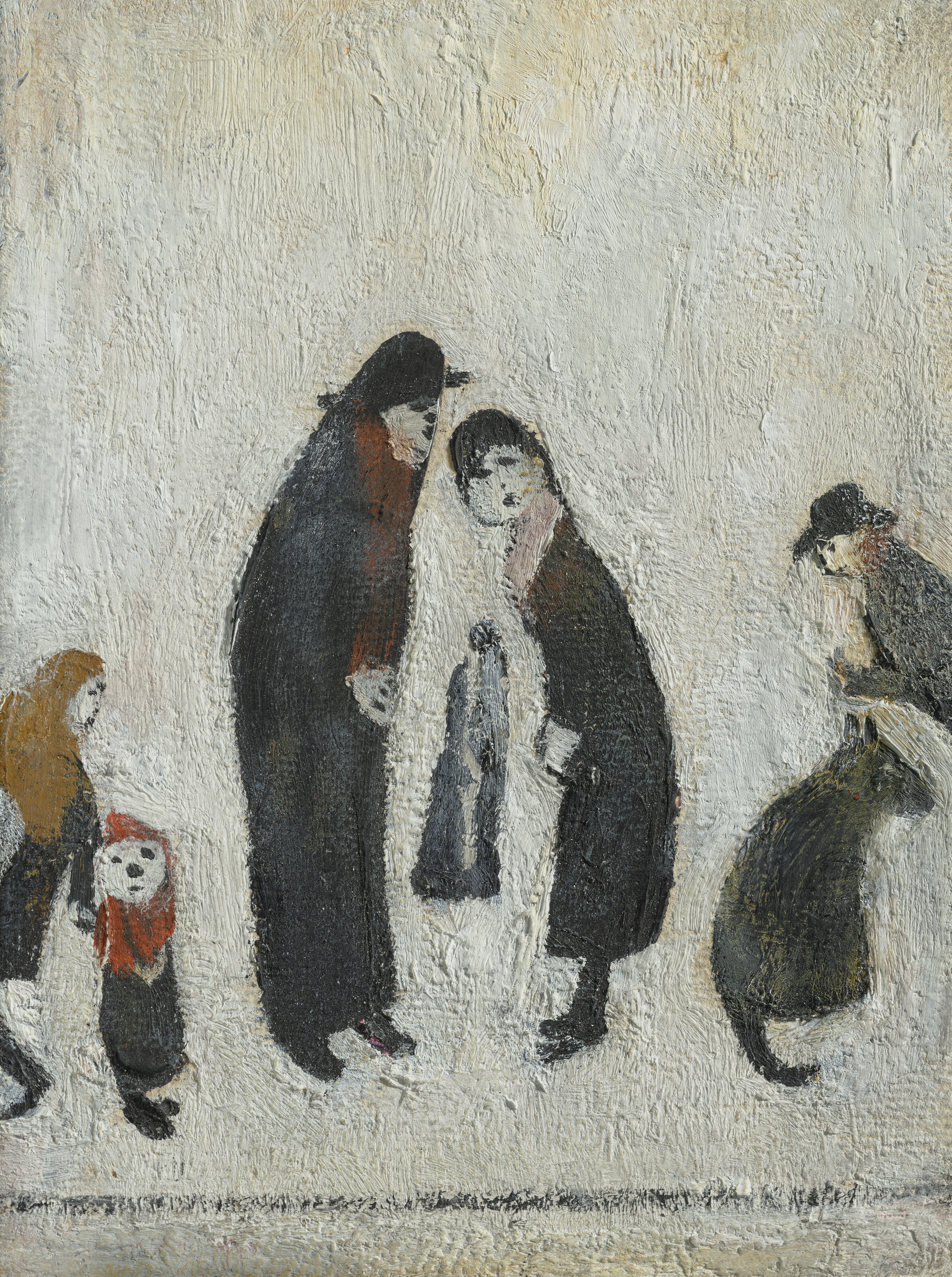 Laurence Stephen Lowry, Figures Talking, offered in the Modern British and Irish Art Day Sale on 19 March 2026 at Christie's in London