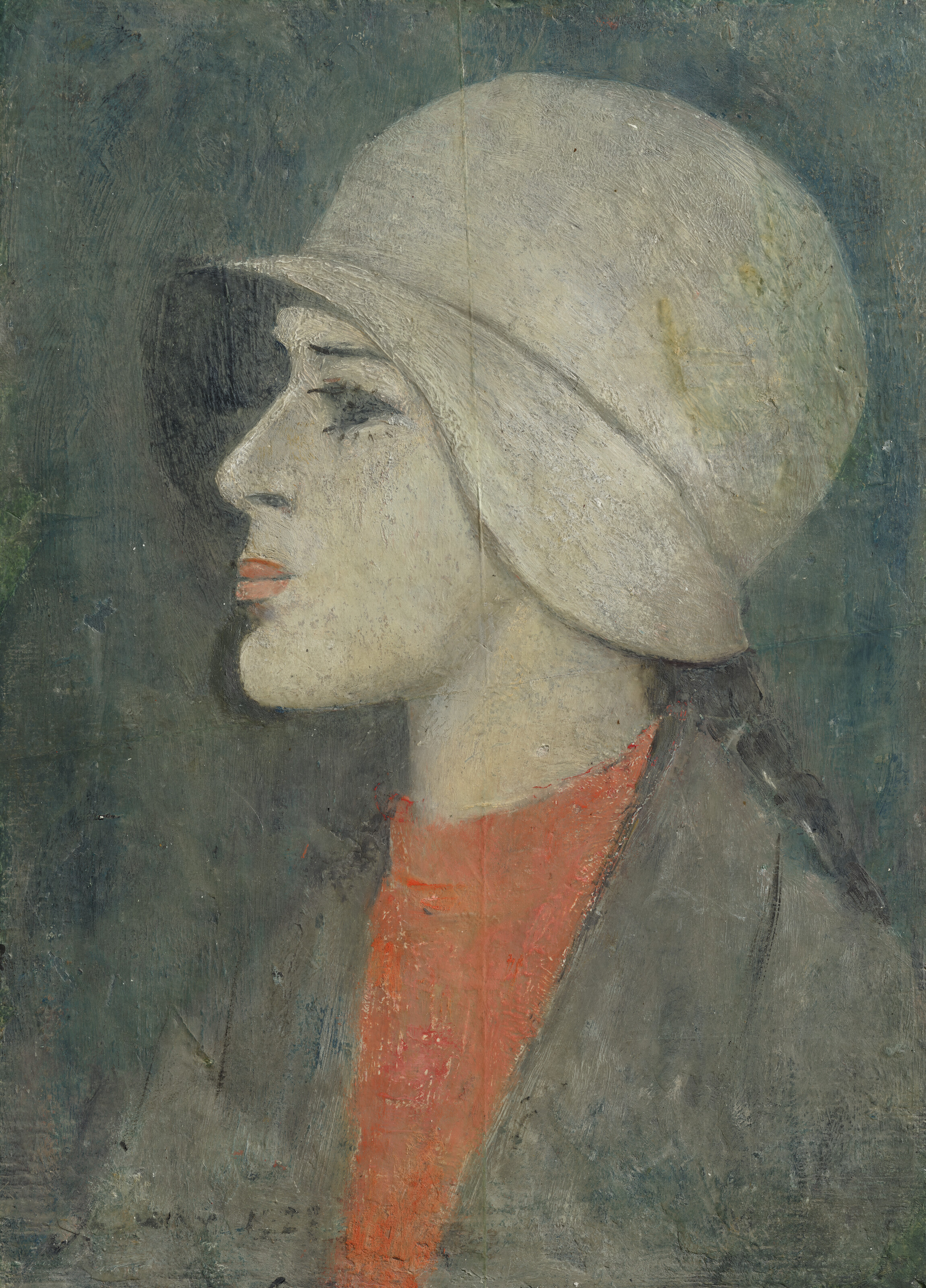 Laurence Stephen Lowry, Girl in a cloche hat, 1923, offered in the Modern British and Irish Art Day Sale on 19 March 2026 at Christie's in London