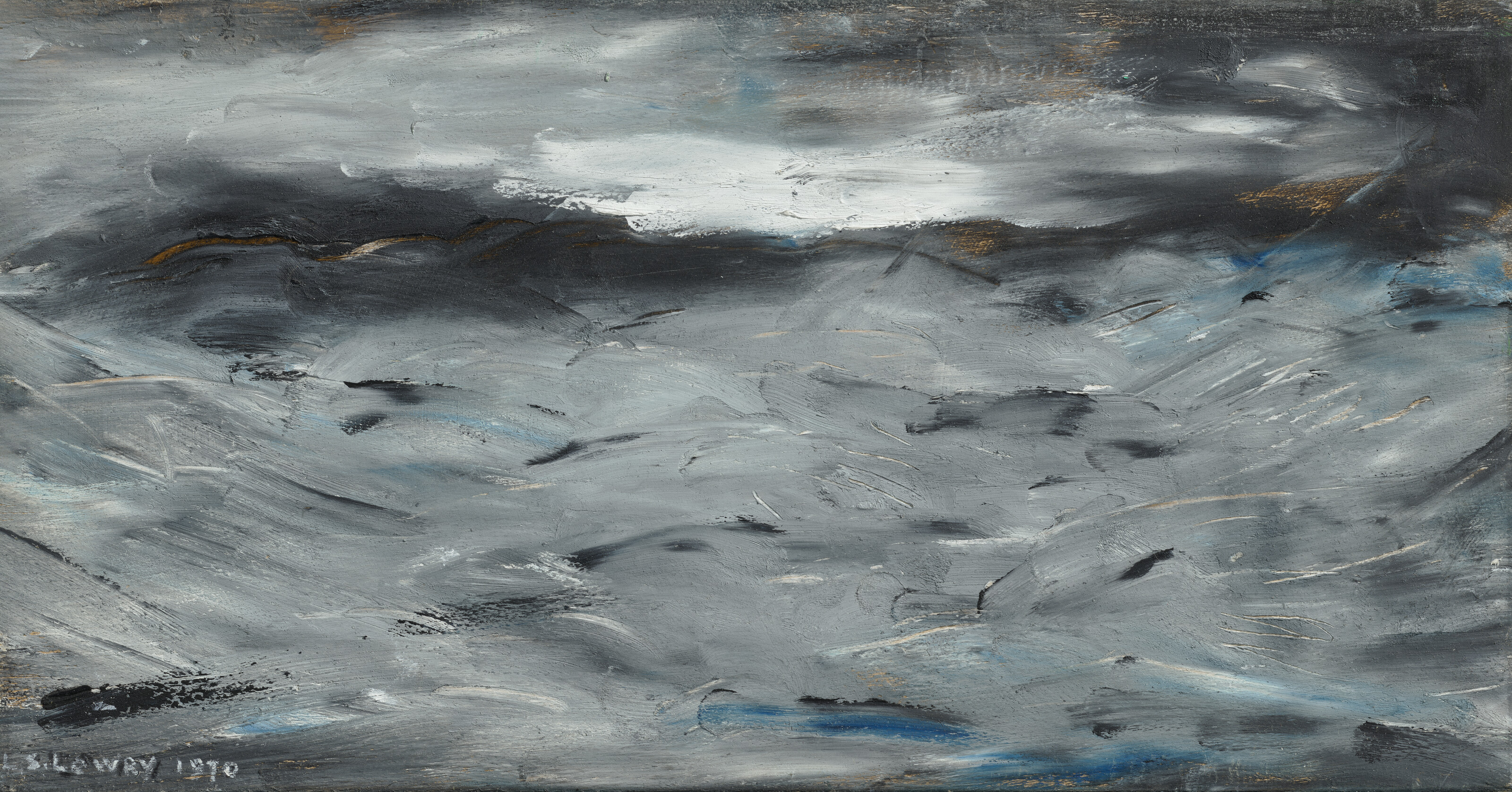 Laurence Stephen Lowry, Grey Sea, 1970, offered in the Modern British and Irish Art Day Sale on 19 March 2026 at Christie's in London