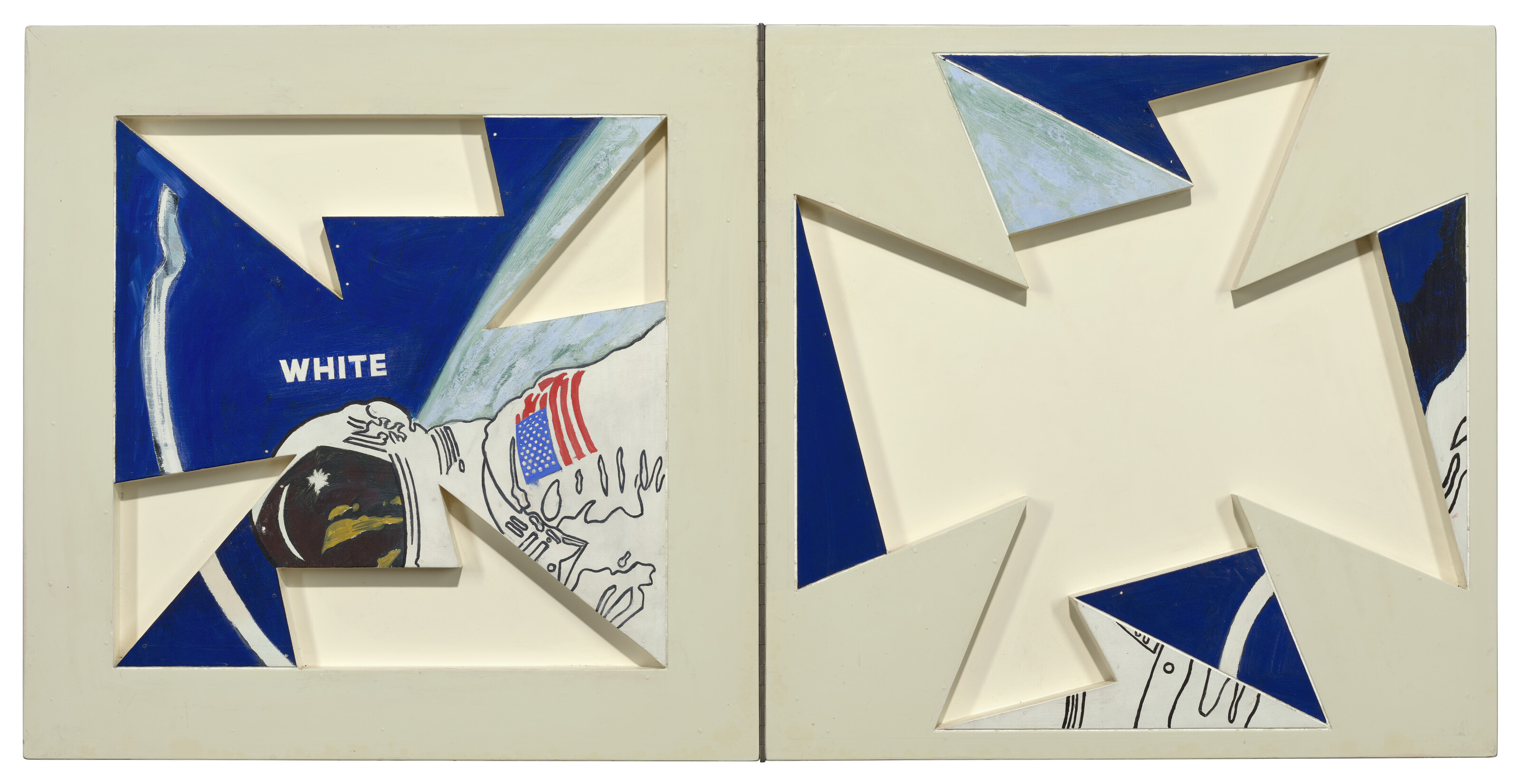 Joe Tilson, The Glorious Walk through the Cosmos, 1967, offered in the Modern British and Irish Art Day Sale on 19 March 2026 at Christie's in London