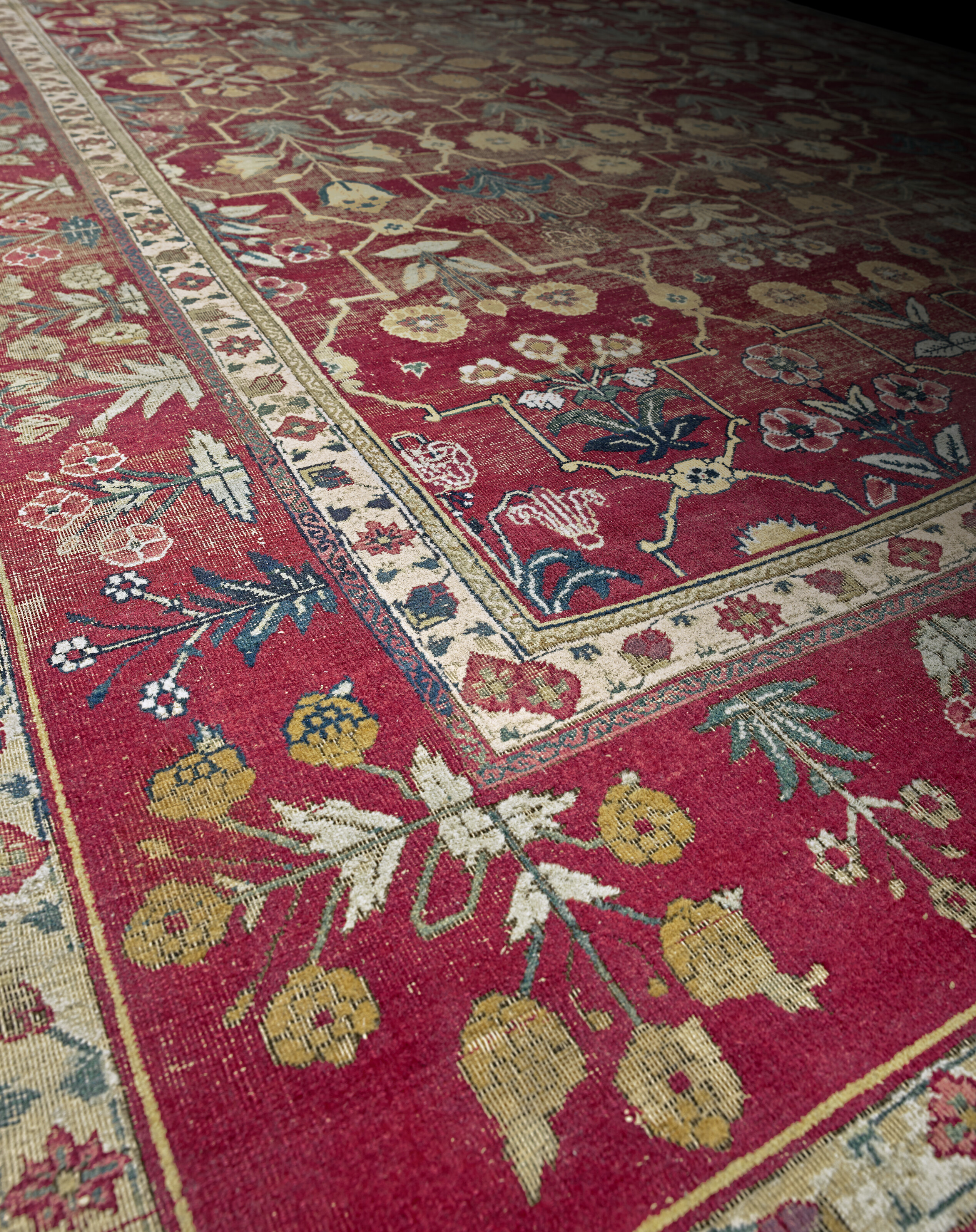 An impressive Mughal carpet, Kashmir or Lahore, north India, circa 1650, offered in Art of the Islamic and Indian Worlds including Rugs and Carpets on 30 April 2026 at Christie's in London