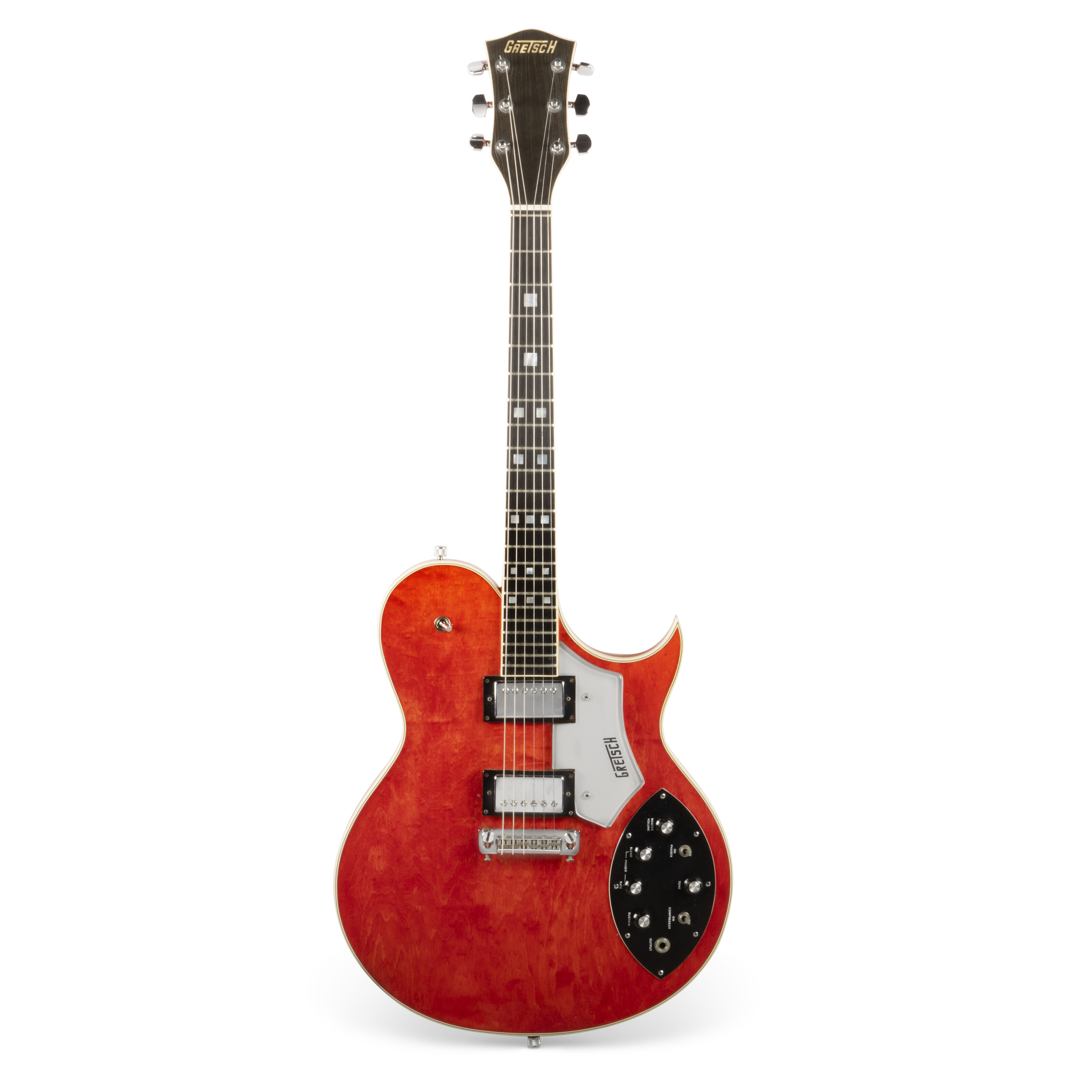 The Fred Gretsch Manufacturing Company, Booneville, Arkansas, 1977. A semi-hollow-body electric guitar, Atkins Super Axe, Model 7680. Offered in Marr's Guitars: The Johnny Marr Collection on 17 September 2026 at Christie's in London