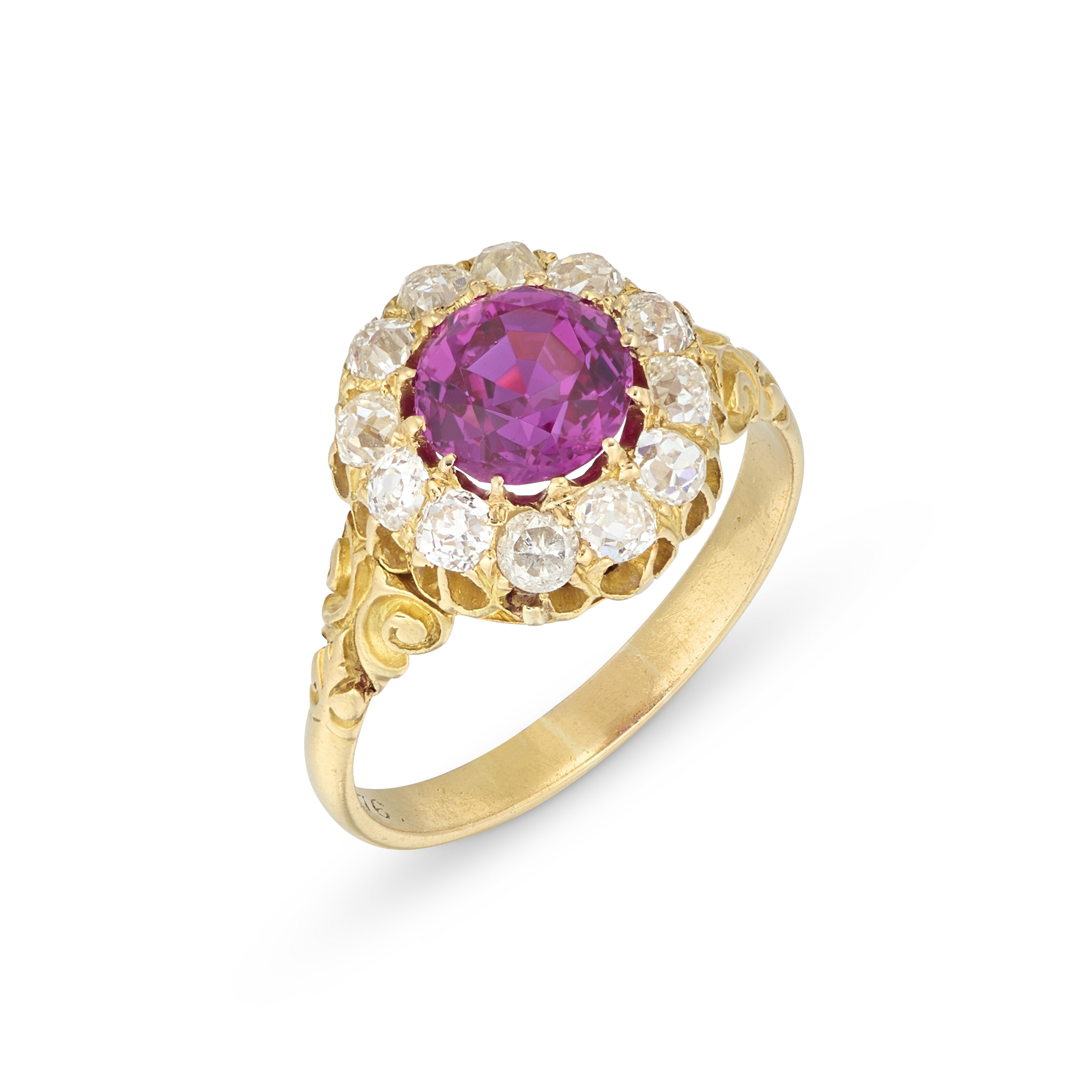 Catalog image of LATE 19TH CENTURY COLOURED SAPPHIRE AND DIAMOND RING