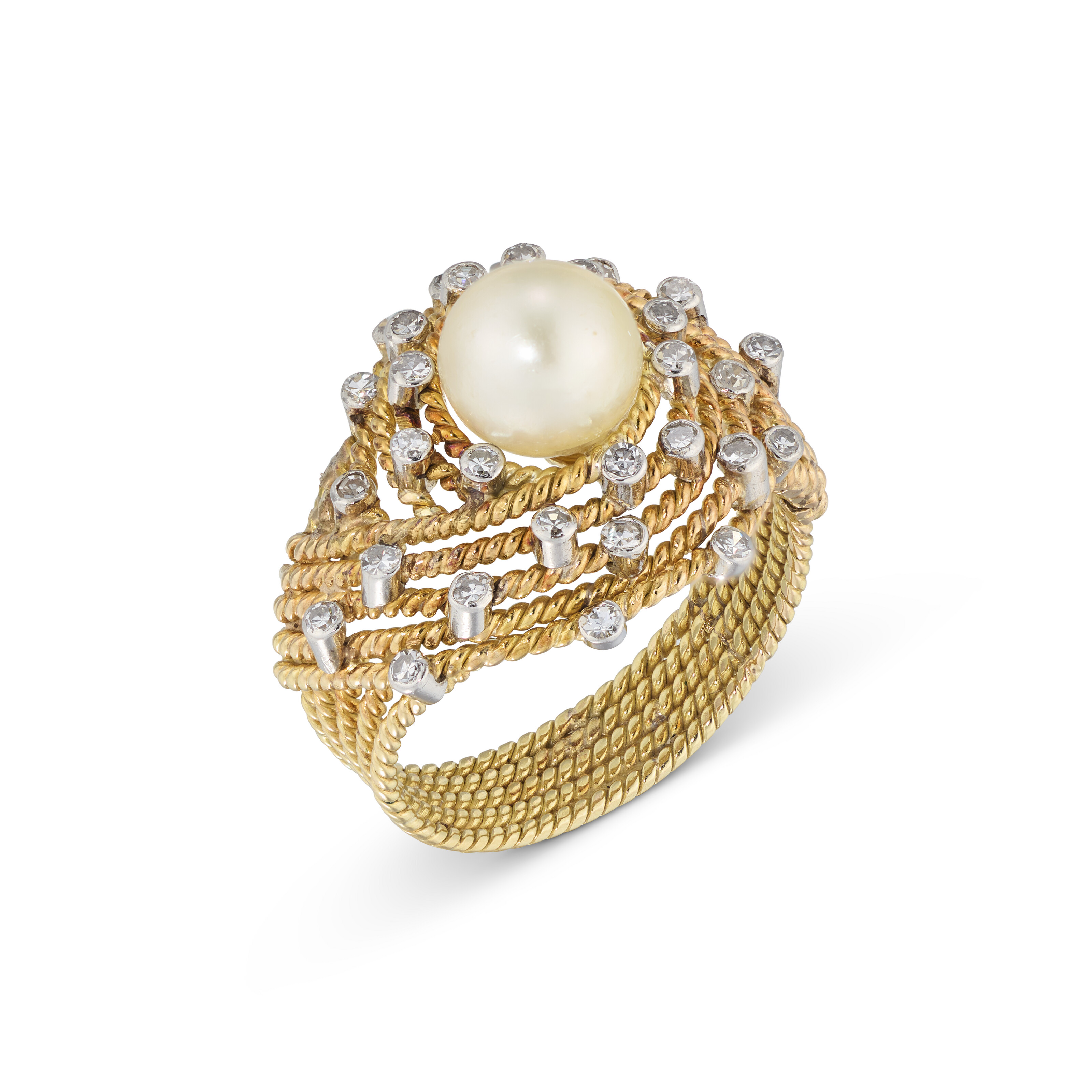 VAN CLEEF & ARPELS CULTURED PEARL AND DIAMOND NECKLACE, | Christie's