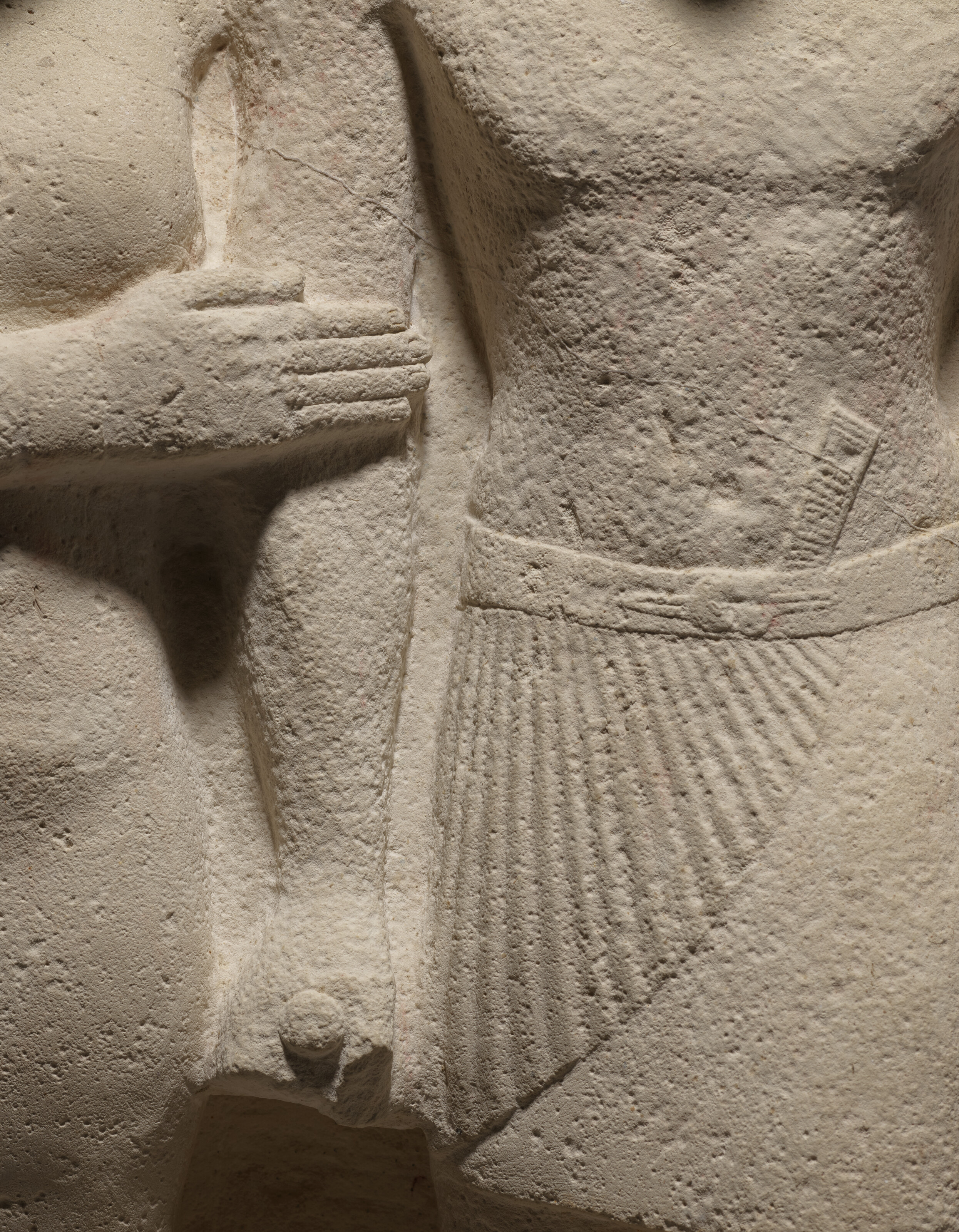 An Egyptian limestone pair statue of the royal acquaintances Nebefwy and Mes-Sat. Old Kingdom, mid- to late 5th dynasty, circa 2400-2300 B.C., offered in The Exceptional Sale: Masterworks Across Cultures on 30 June 2026 at Christie's in London