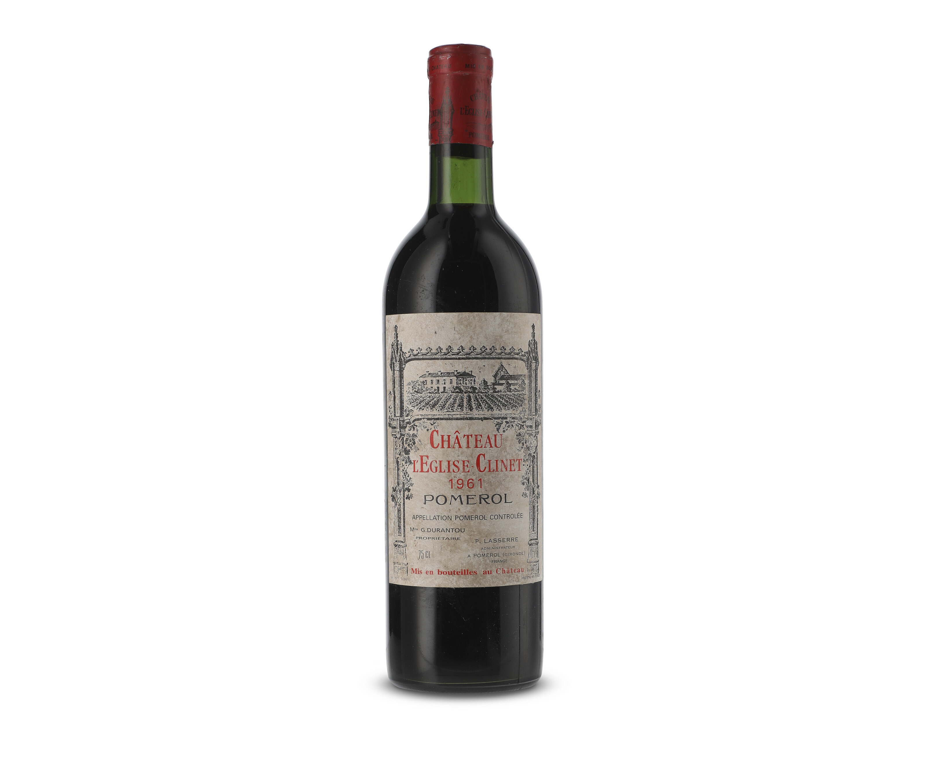 Château L'Eglise-Clinet 1961, Pomerol U. bon, slightly bin-soiled