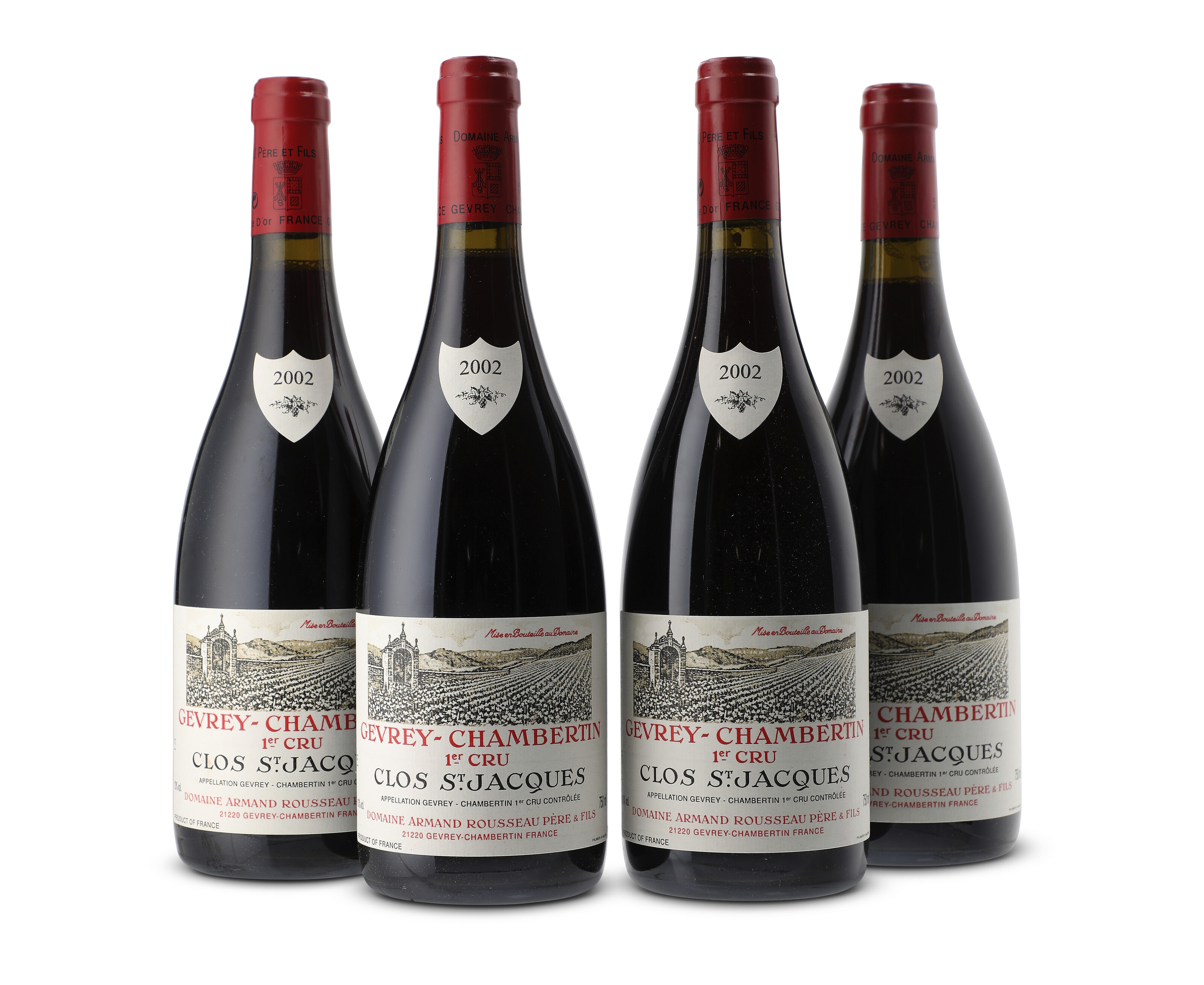 Domaine Armand Rousseau, Gevrey-Chambertin, Clos Saint-Jacques 2002, offered in An Exemplary Collection of Domaine Armand Rousseau alongside Rarities from the Cellar of Ian Mill KC, until 13 March 2026 at Christie's Online