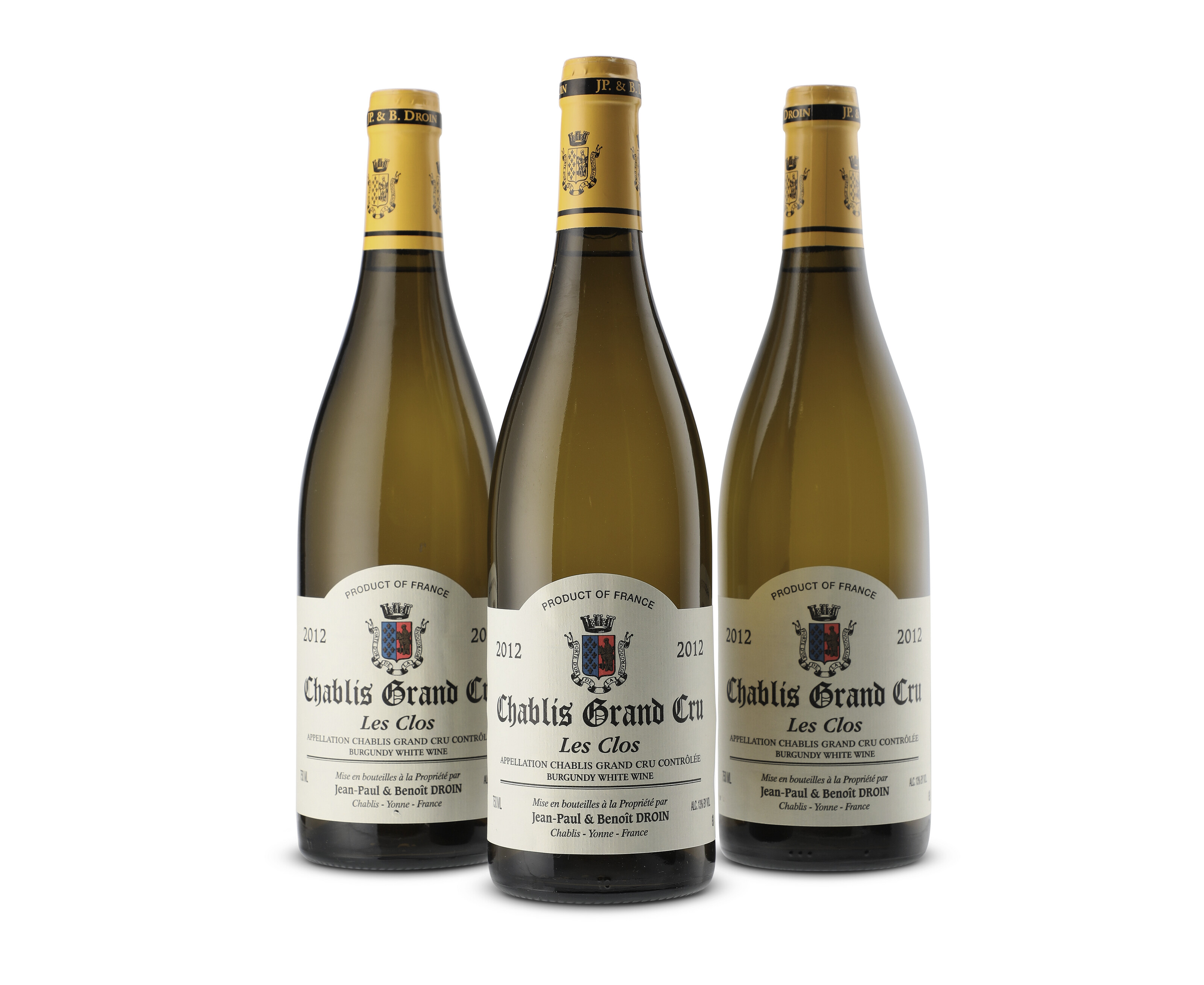 Jean-Paul & Benoît Droin, Chablis Les Clos 2012, Grand Cru