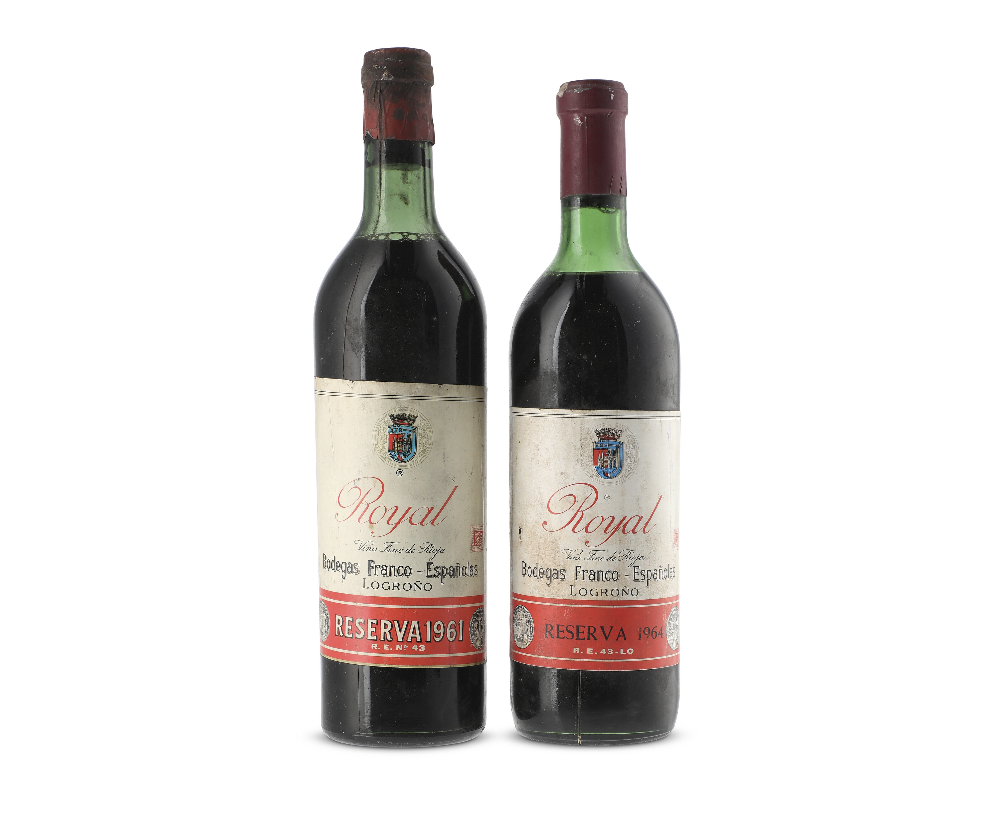 Bodegas Franco-Españolas, Rioja Royal Reserva 'Vertical' | 1961 - 1964 ...