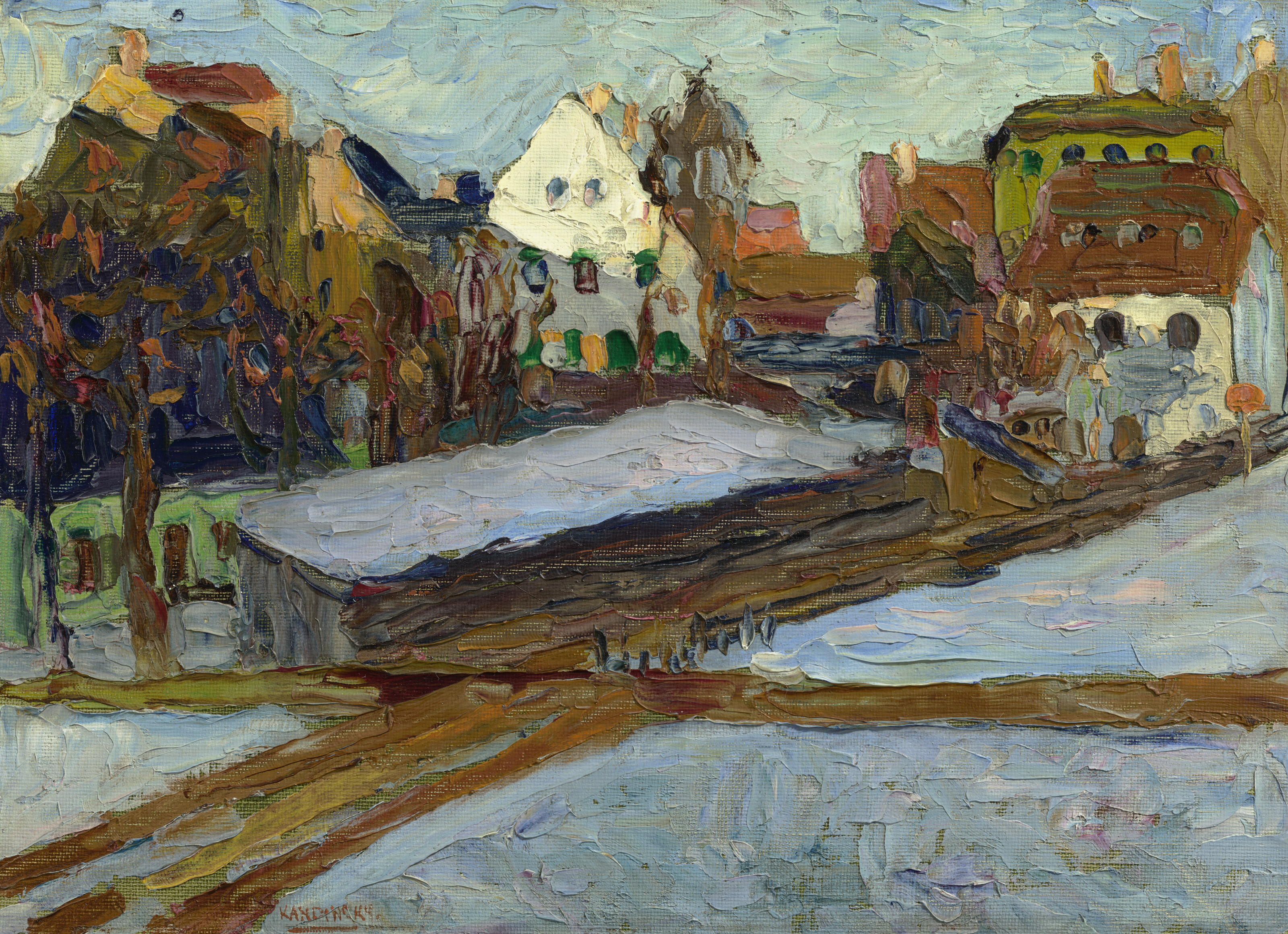 Wassily Kandinsky, Schwabing - Nikolaistrasse im Winter II, 1901, offered in the Impressionist and Modern Art Day and Works on Paper Sale on 16 October 2026 at Christie's in London