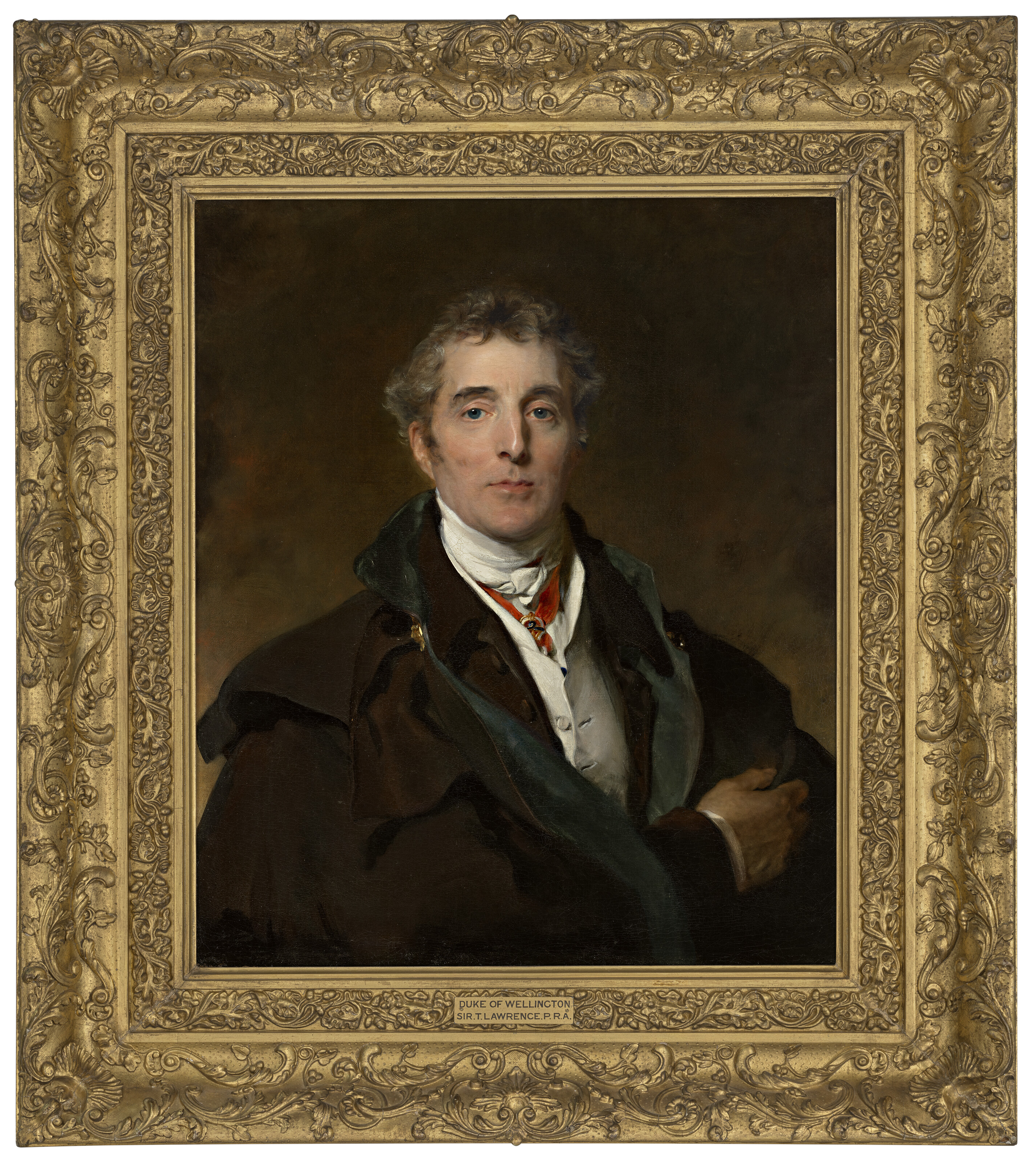 Sir Thomas Lawrence, Portrait of Arthur Wellesley, 1st Duke of Wellington, K.G., K.B., M.P. (1769-1852), bust-length, in civilian dress with a military cloak, wearing the insignia of the Order of the Golden Fleece, 1821, offered in the Old Masters Evening Sale on 30 June 2026 at Christie's in London