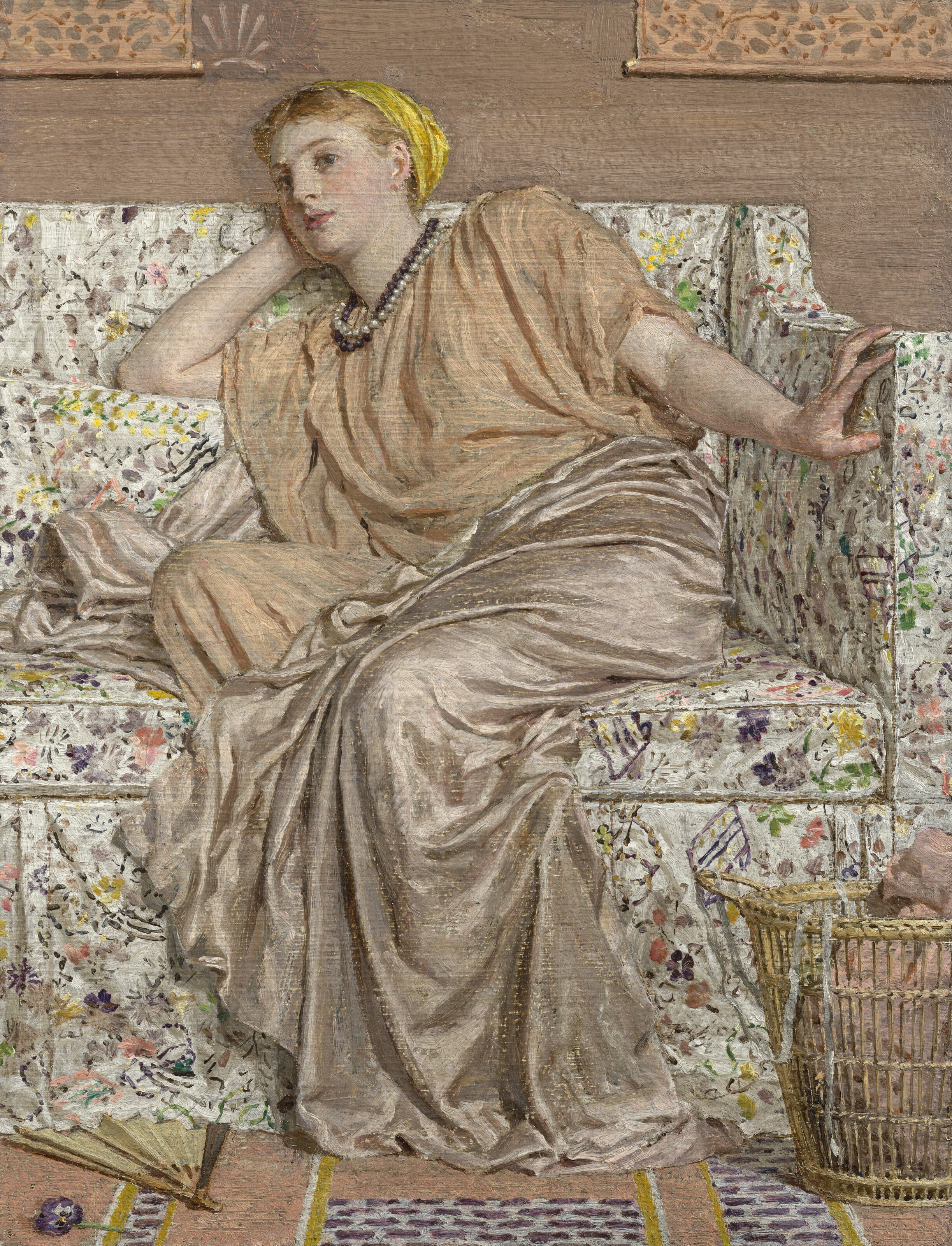 Albert Joseph Moore, Pansies, offered in the Old Masters to Modern Day Sale: Paintings, Drawings, Sculpture on 1 July 2026 at Christie's in London