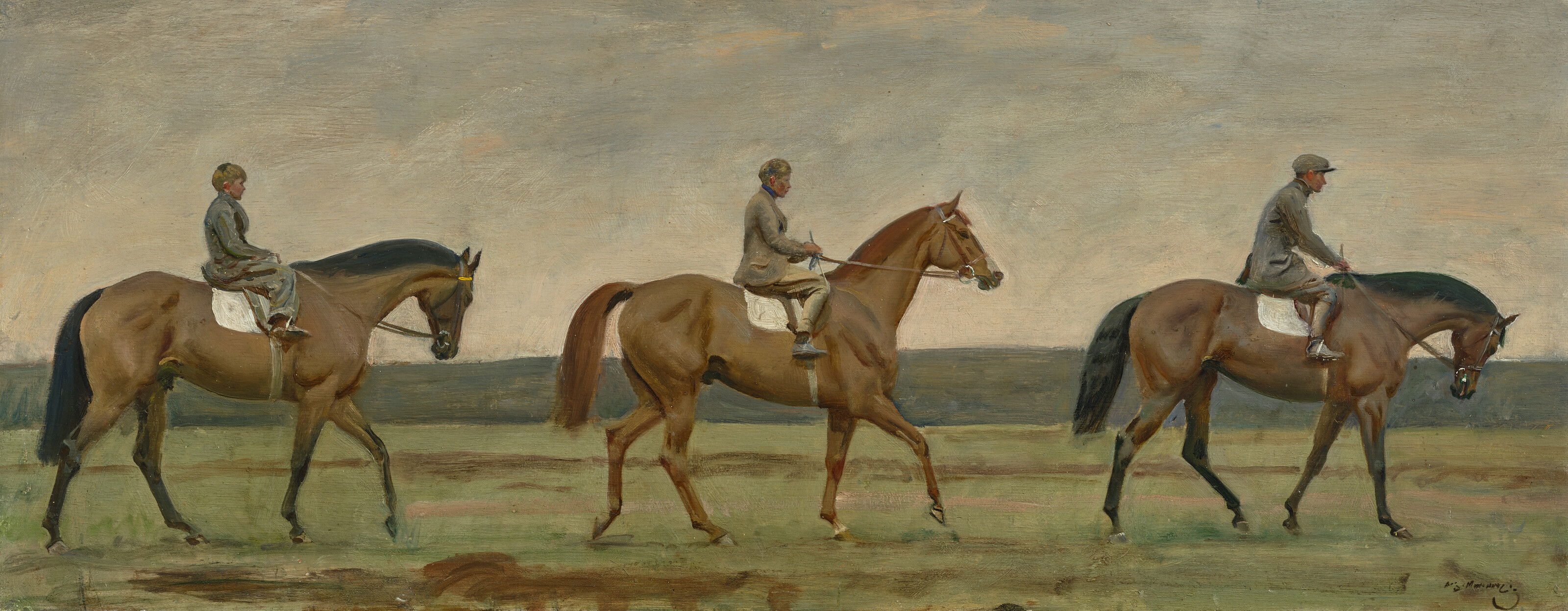 Sir Alfred James Munnings, Winter Exercise, offered in Old Masters to Modern Day Sale: Paintings, Drawings, Sculpture on 1 July 2026 at Christie's in London