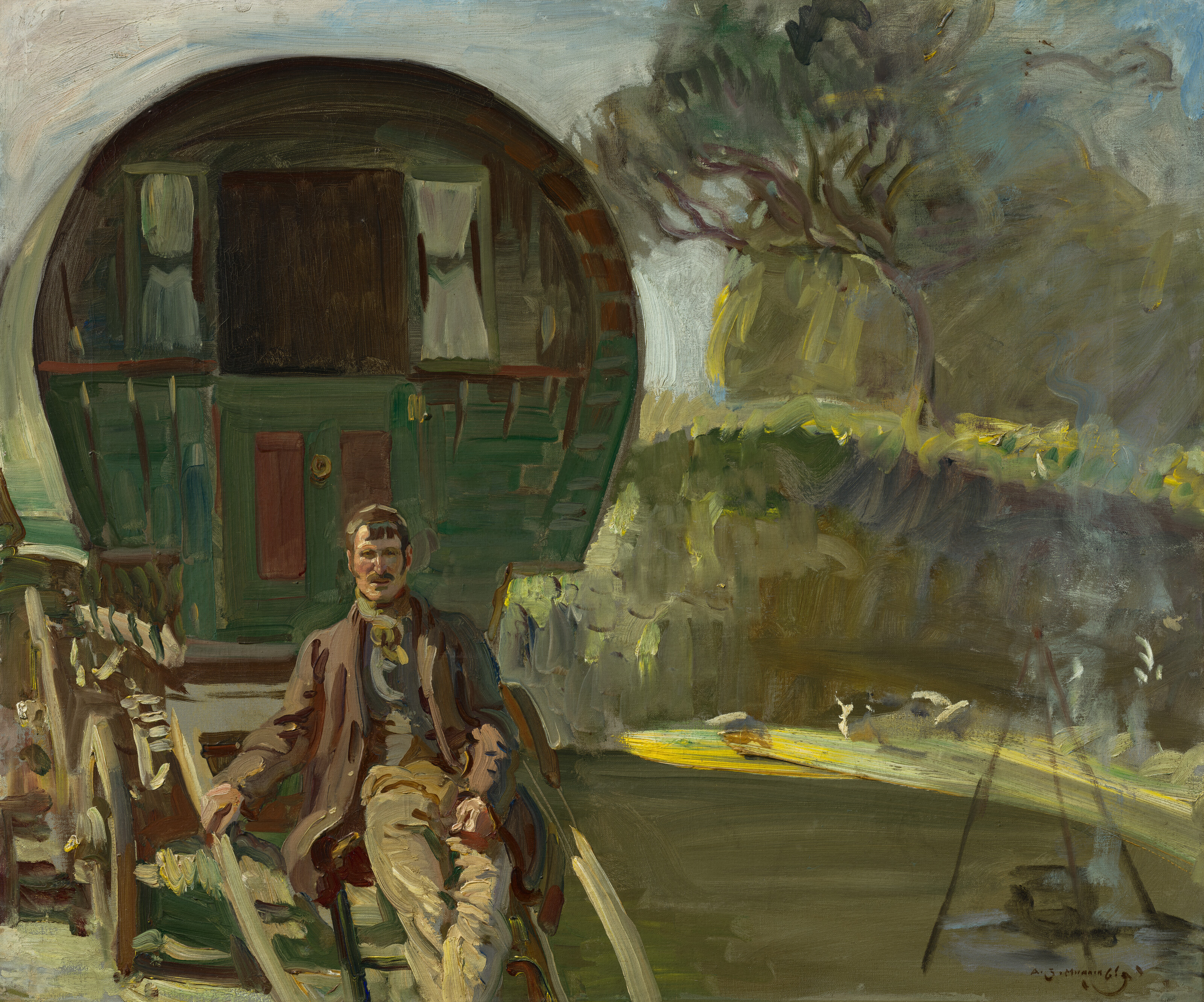 Sir Alfred James Munnings, The gypsy, offered in Old Masters to Modern Day Sale: Paintings, Drawings, Sculpture on 1 July 2026 at Christie's in London