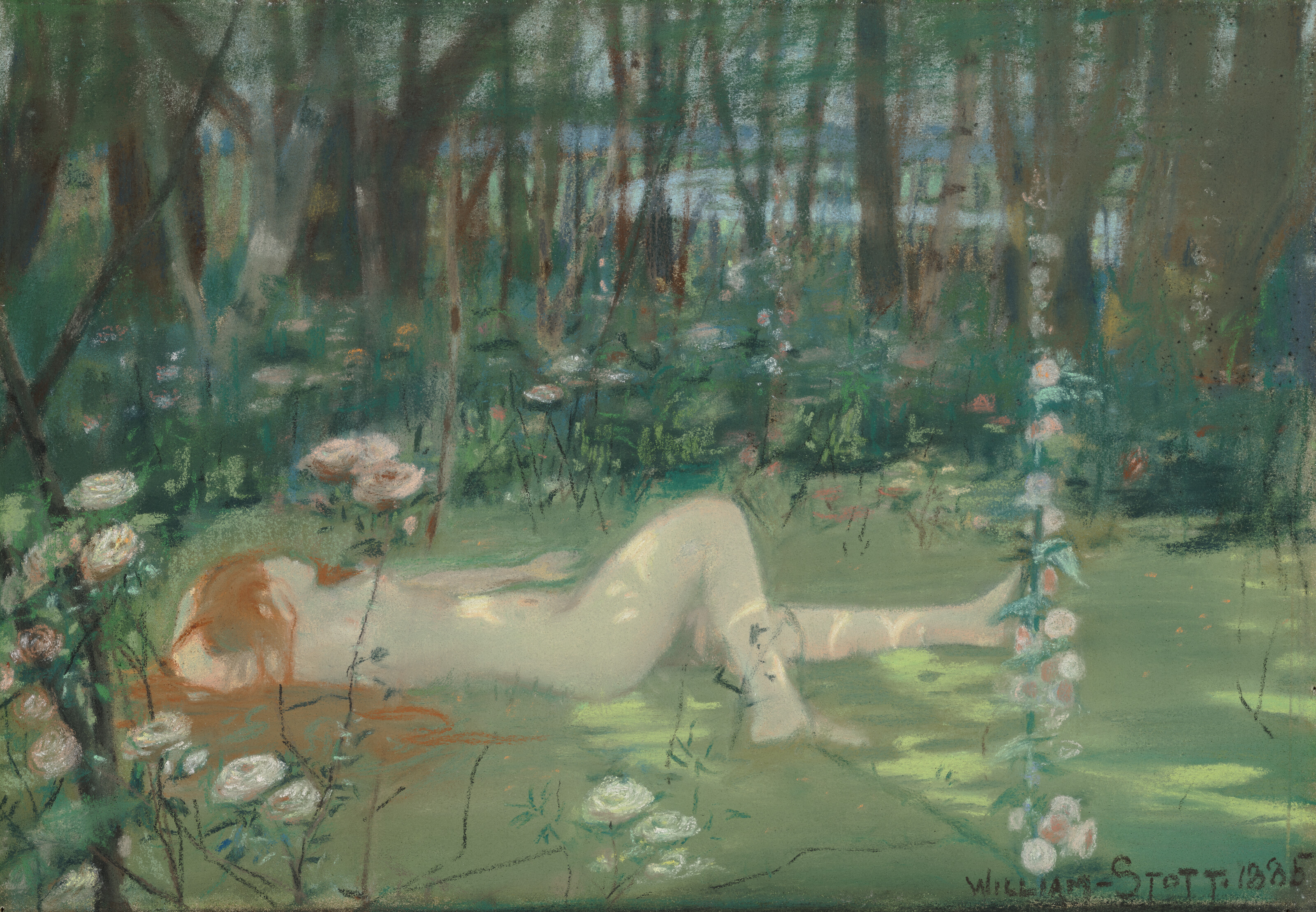 William Stott of Oldham, Study for 'The Nymph', offered in the Old Masters to Modern Day Sale: Paintings, Drawings, Sculpture on 1 July 2026 at Christie's in London