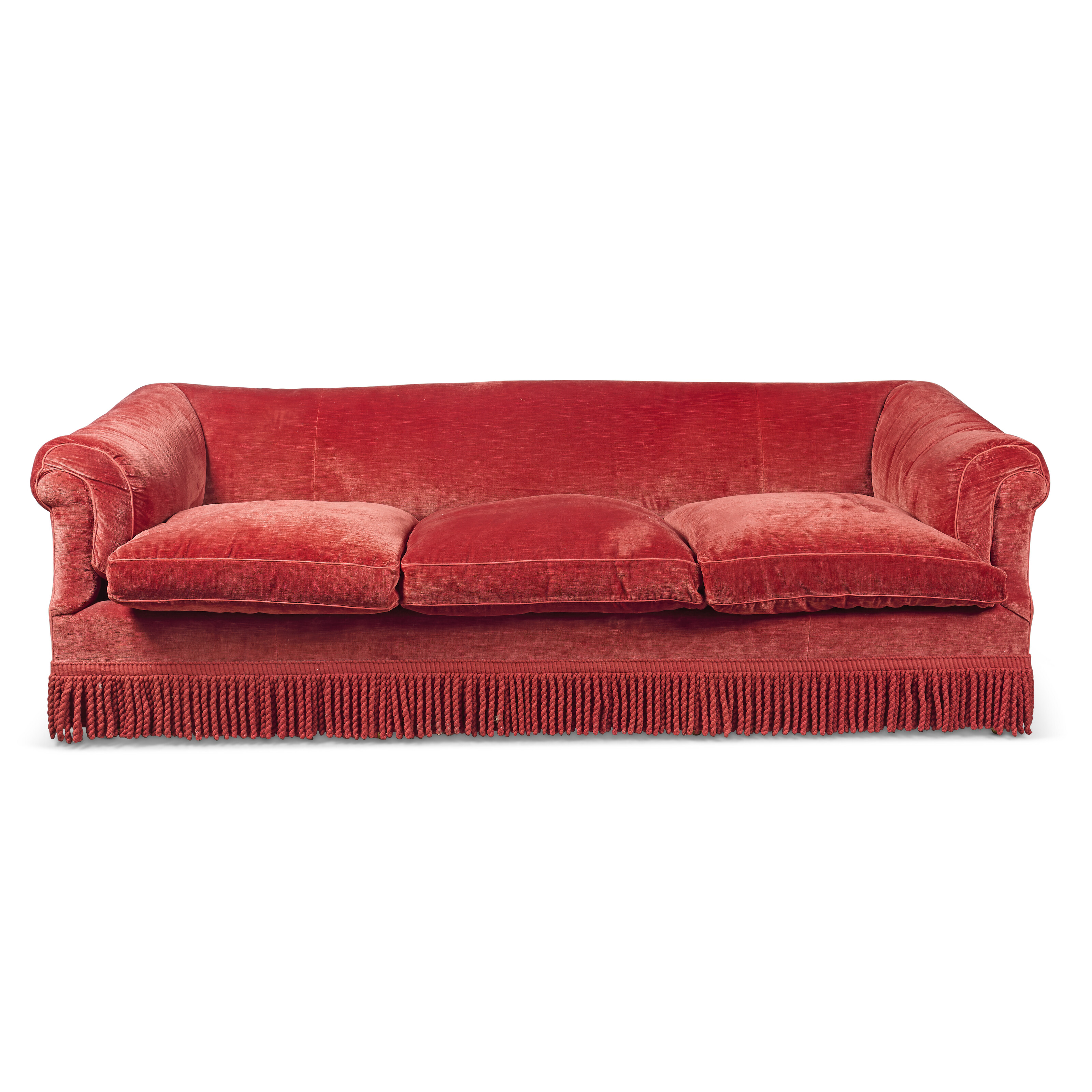 A THREE-SEAT SOFA