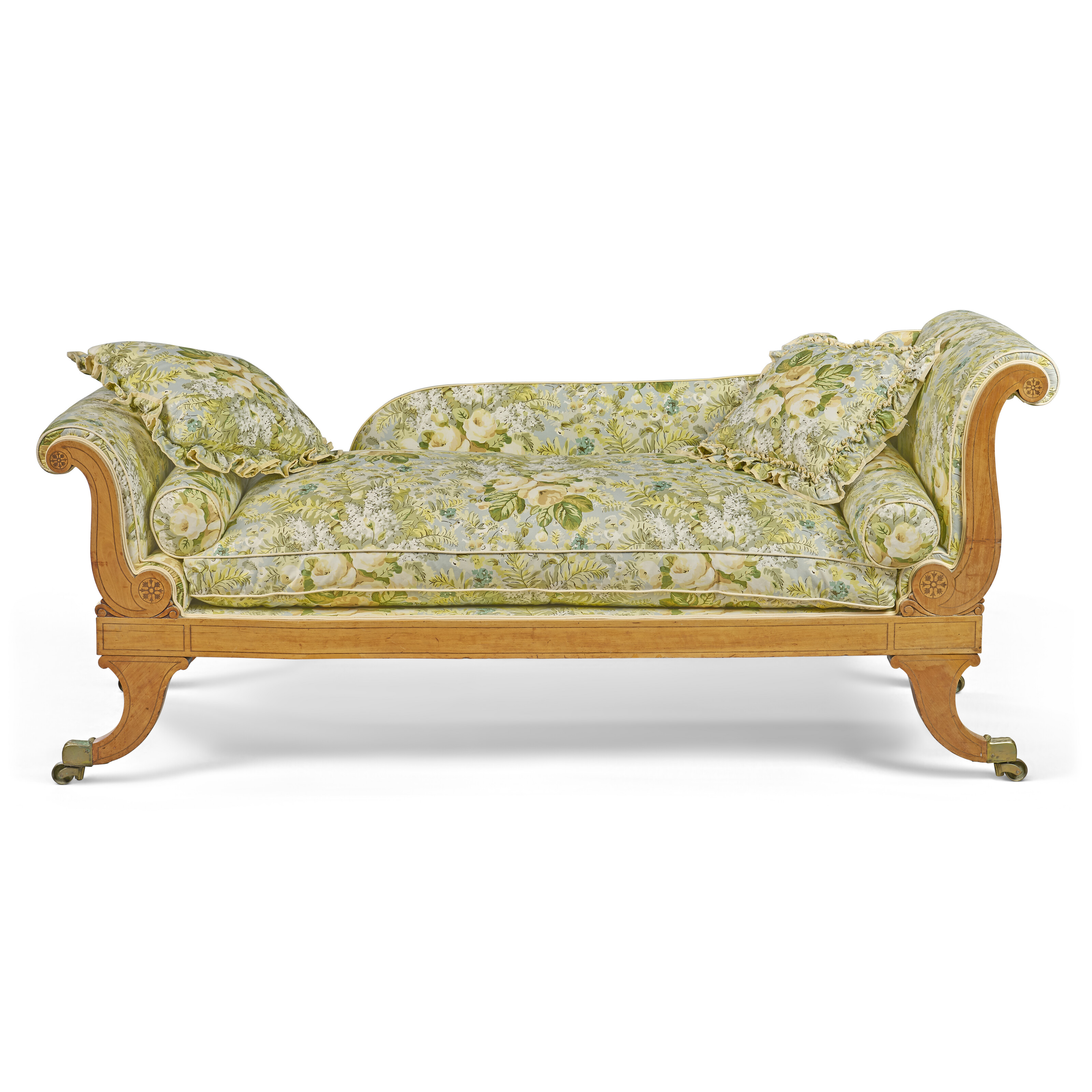 A REGENCY SATINWOOD DAYBED