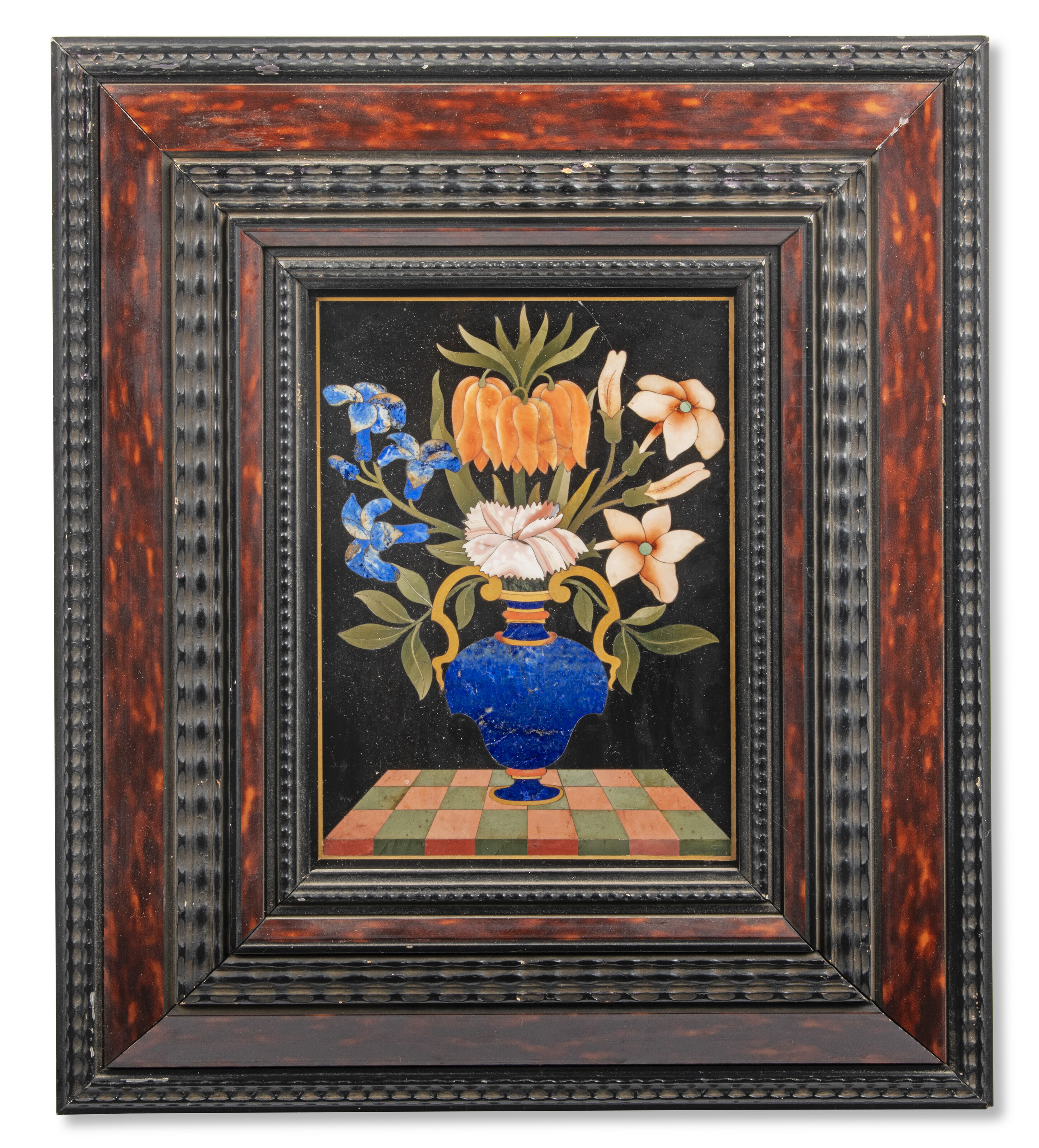 An Italian pietra dura plaque. 17th century, attributed to the Grand Ducal workshops, Florence, offered in Collections: Including Pietra Dura from the Baron Family, 14-28 October 2026 at Christie's Online