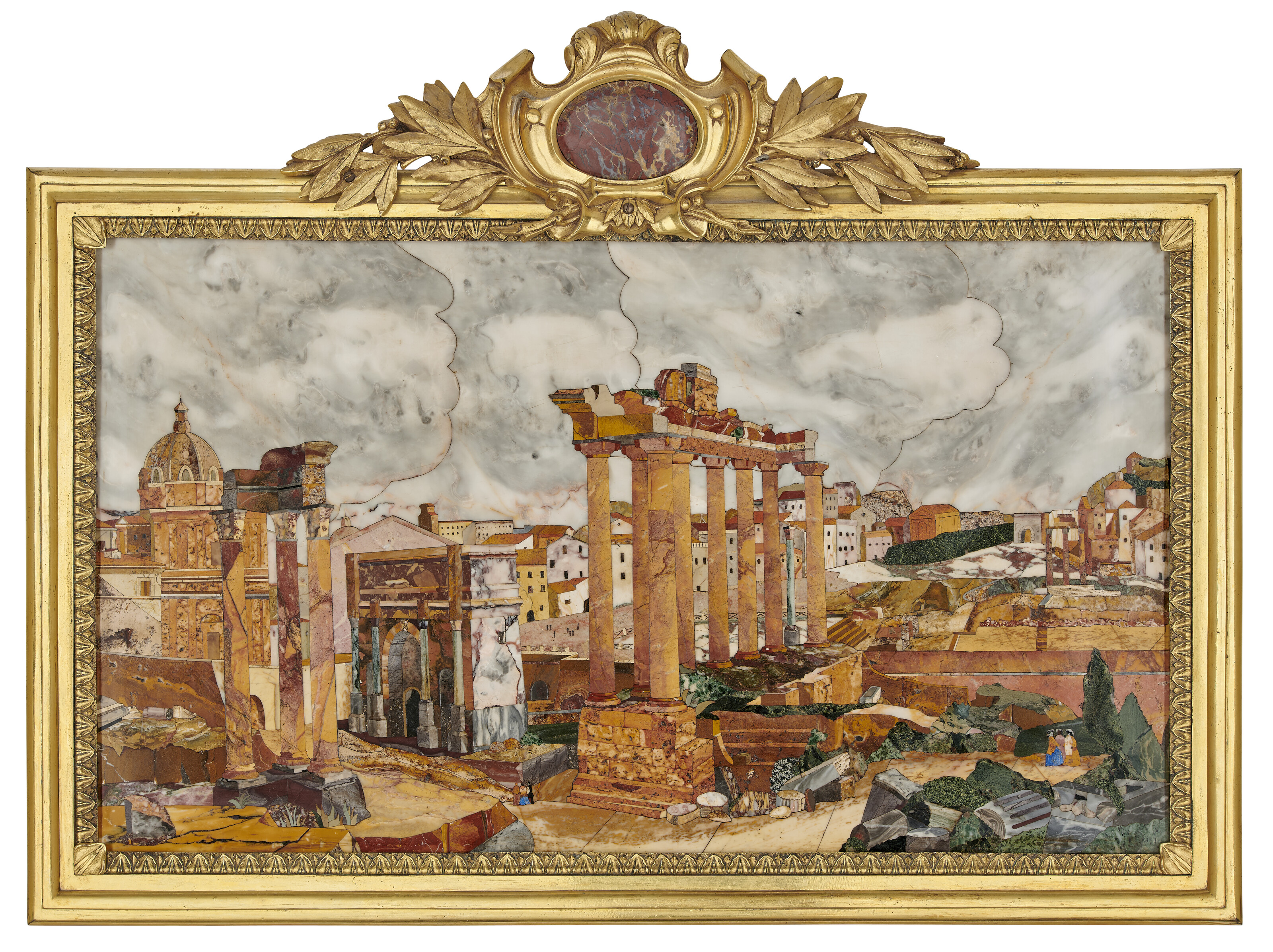A large Italian pietra dura plaque. Mid-18th century, Florence, offered in Collections: Including Pietra Dura from the Baron Family, 14-28 October 2026 at Christie's Online
