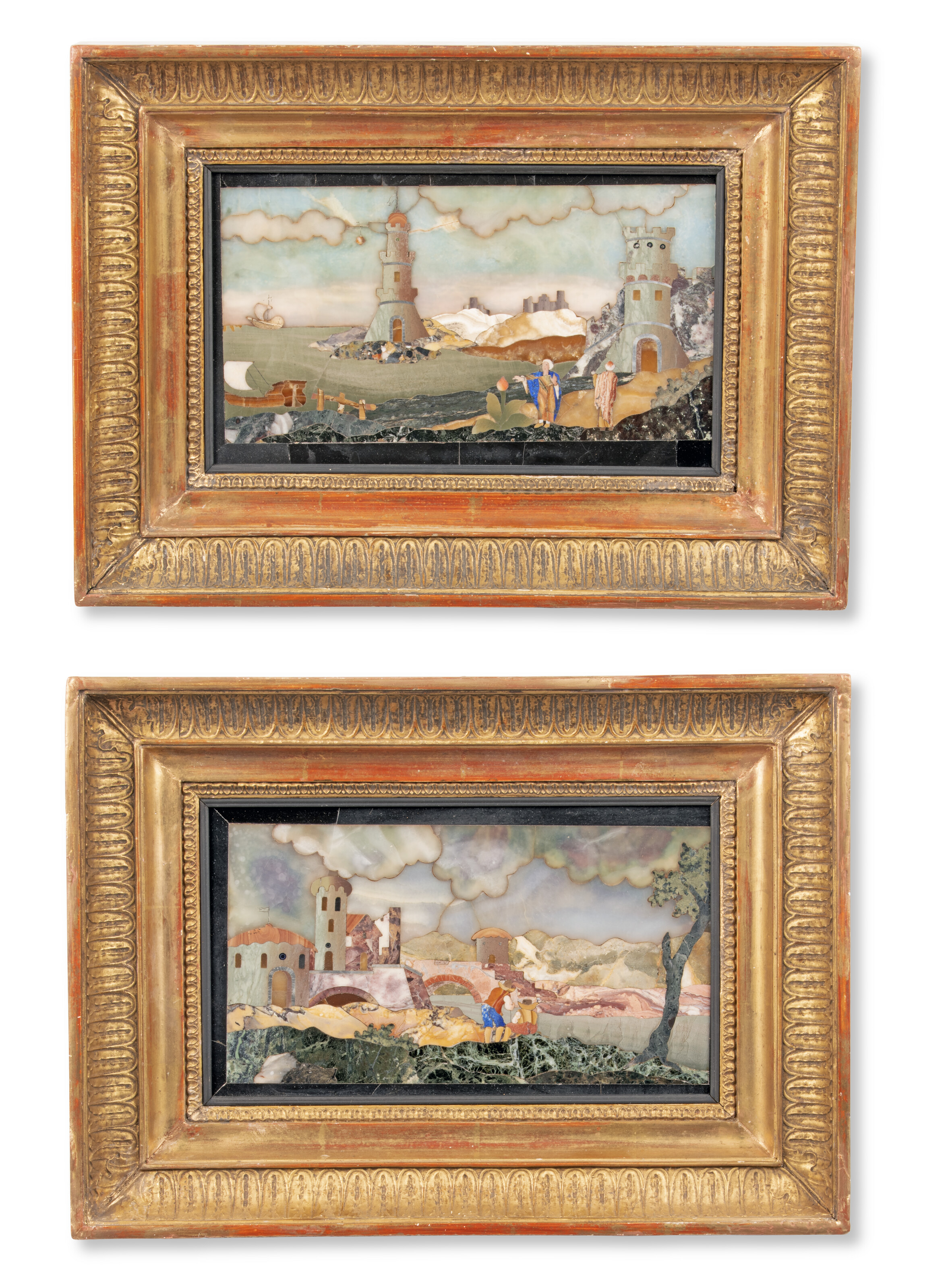 A pair of Italian pietra dura panels. First half 18th century, attributed to the Grand Ducal workshops, Florence, offered in Collections: Including Pietra Dura from the Baron Family, 14-28 October 2026 at Christie's Online