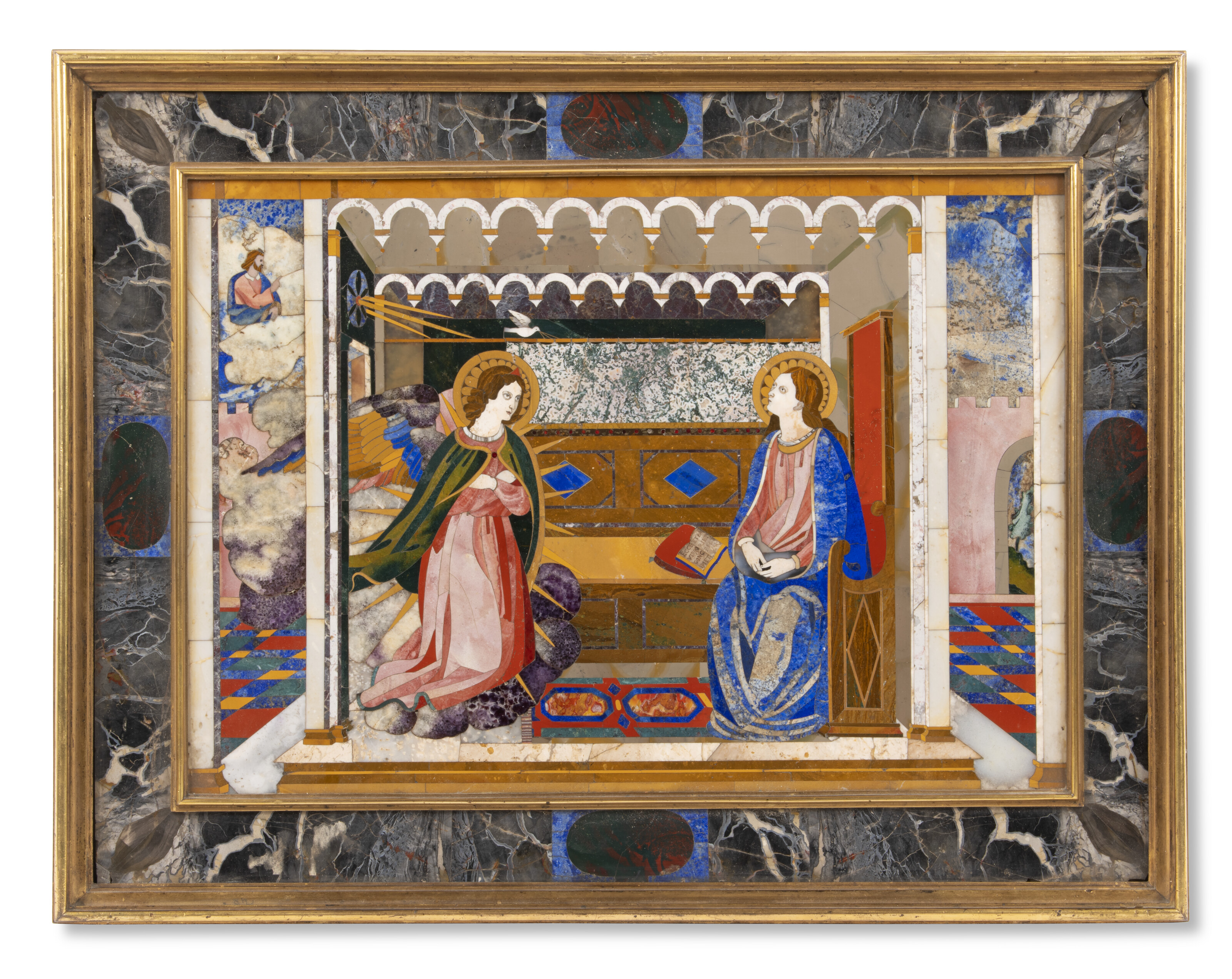 An Italian pietra dura plaque. 18th century, attributed to the Grand Ducal workshops, Florence, offered in Collections: Including Pietra Dura from the Baron Family, 14-28 October 2026 at Christie's Online