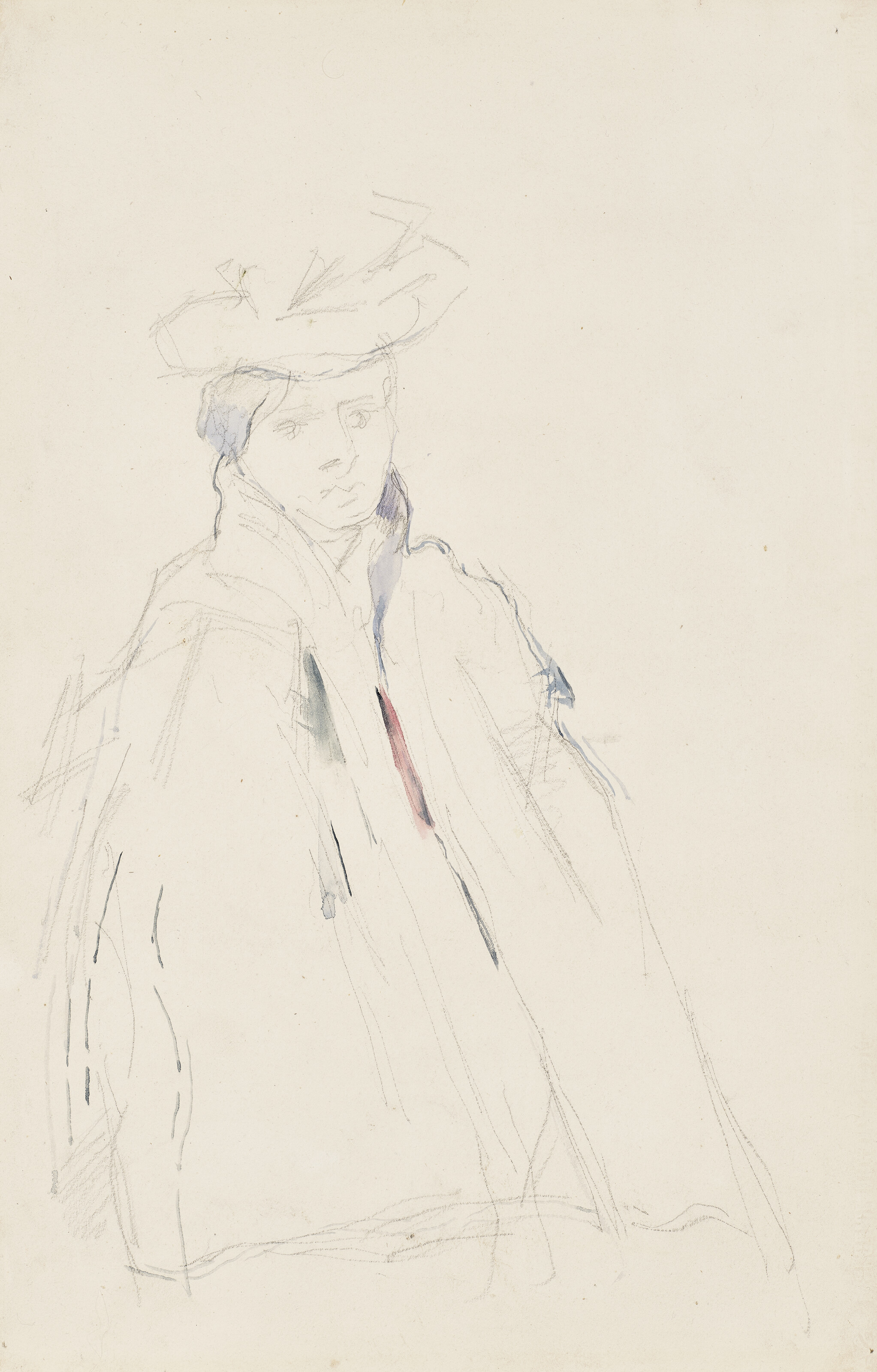 Paul Cezanne, Femme a la mante, circa 1890-95, offered in Lines of Vision: Celebrating 20 Years of Stephen Ongpin Fine Art on 2 July 2026 at Christie's in London