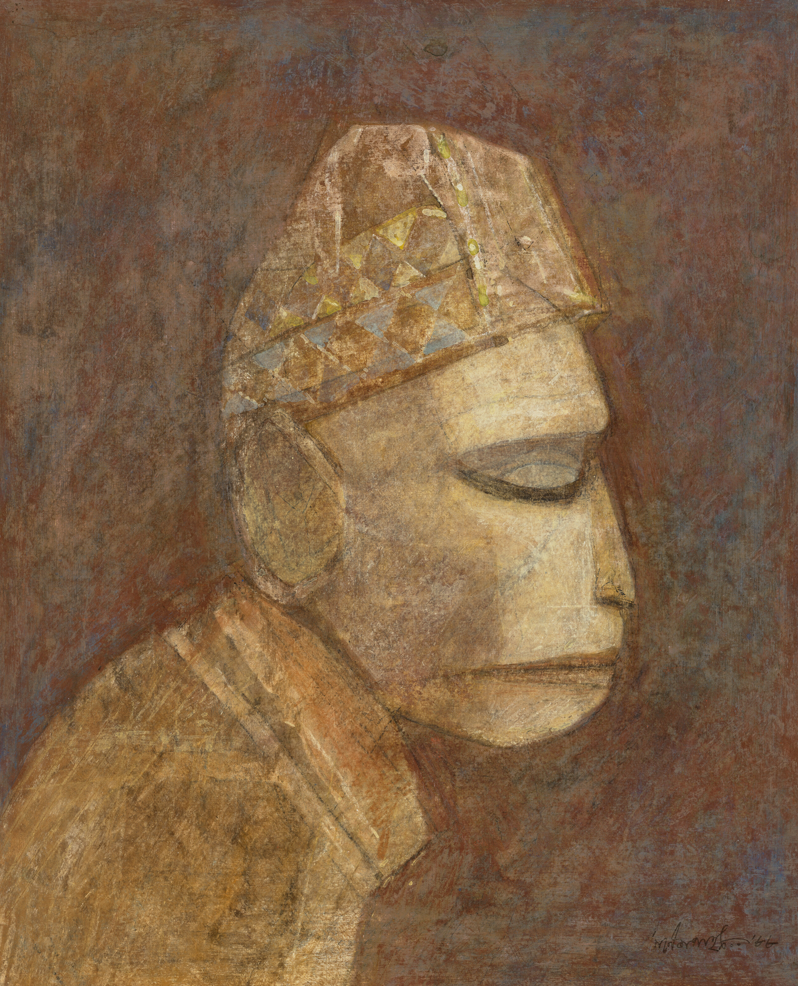 Ganesh Pyne, The Entertainer, 1988, offered in Sublime Shadows: South Asian Art from a Distinguished Collection on 11 June 2026 at Christie's in London