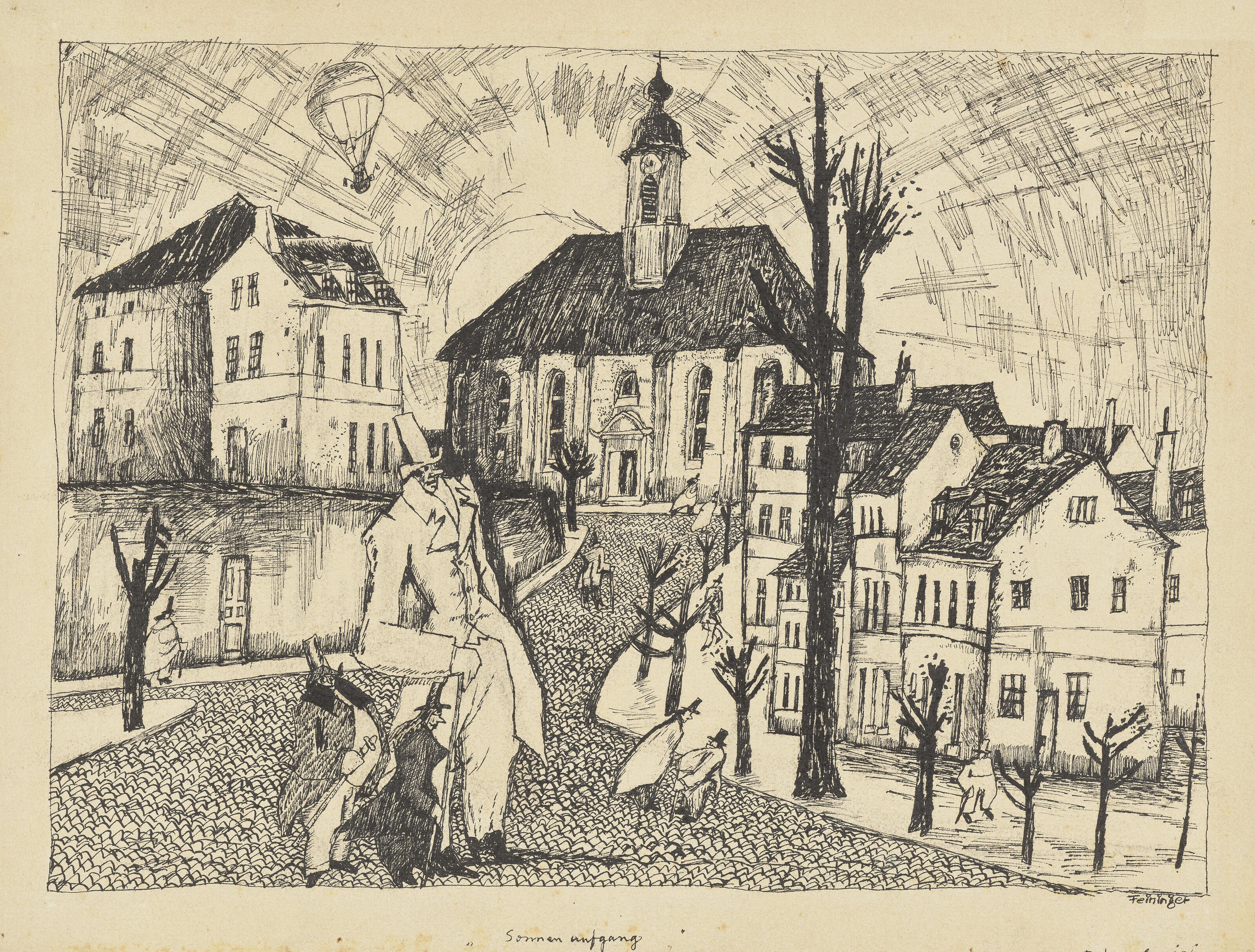 Lyonel Feininger, Sonnenaufgang ('Sunrise), 1910, offered in Spellbound: The Hegewisch Collection, Part III, 15-29 September 2026 at Christie's Online