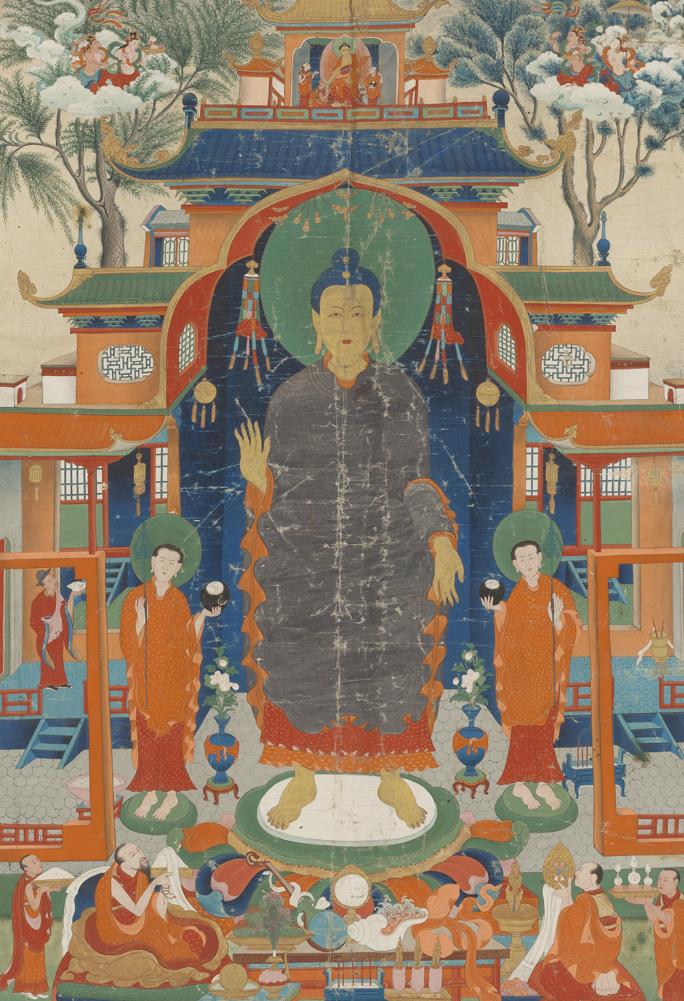 A thangka of Shakyamuni Buddha, Tibet, late 19th to early 20th century, offered in Fine Asian Art on 6 November 2026 at Christie's in London