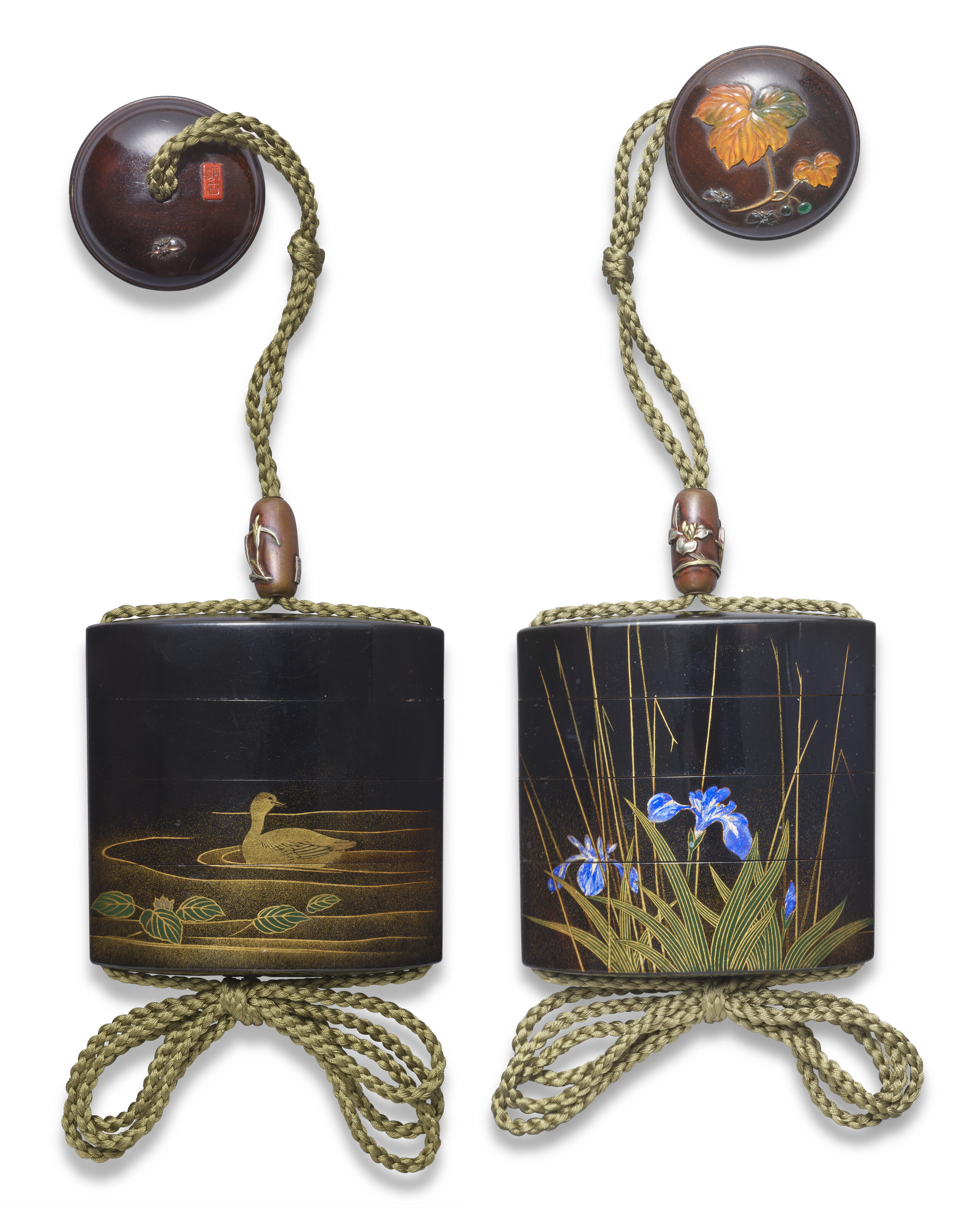 A black lacquer three-case inro, Japan, Edo period (19th century), offered in Fine Asian Art on 6 November 2026 at Christie's in London