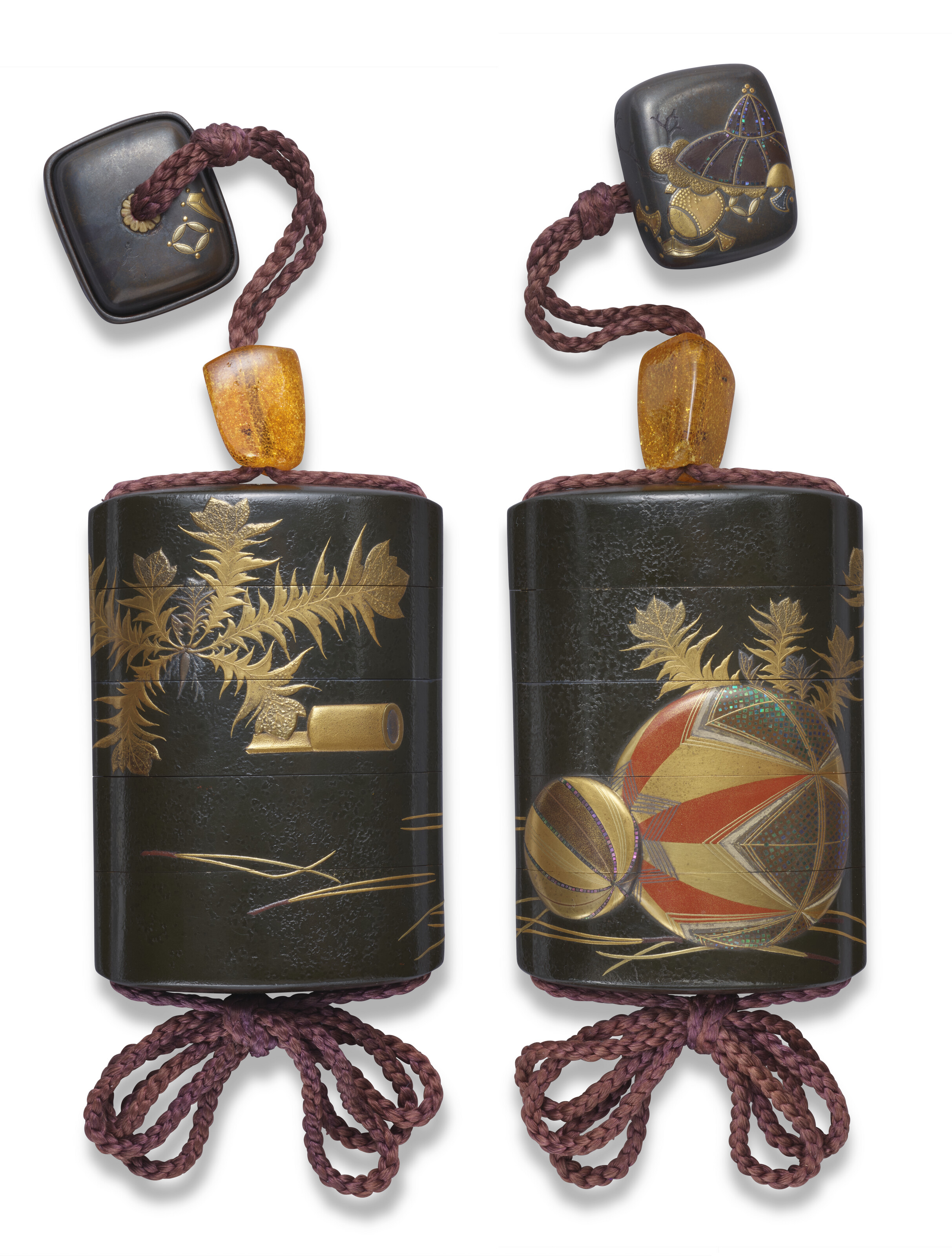A lacquer four-case inro with matching lacquer hako-netsuke, Japan, Meiji period (late 19th century), offered in Fine Asian Art on 6 November 2026 at Christie's in London