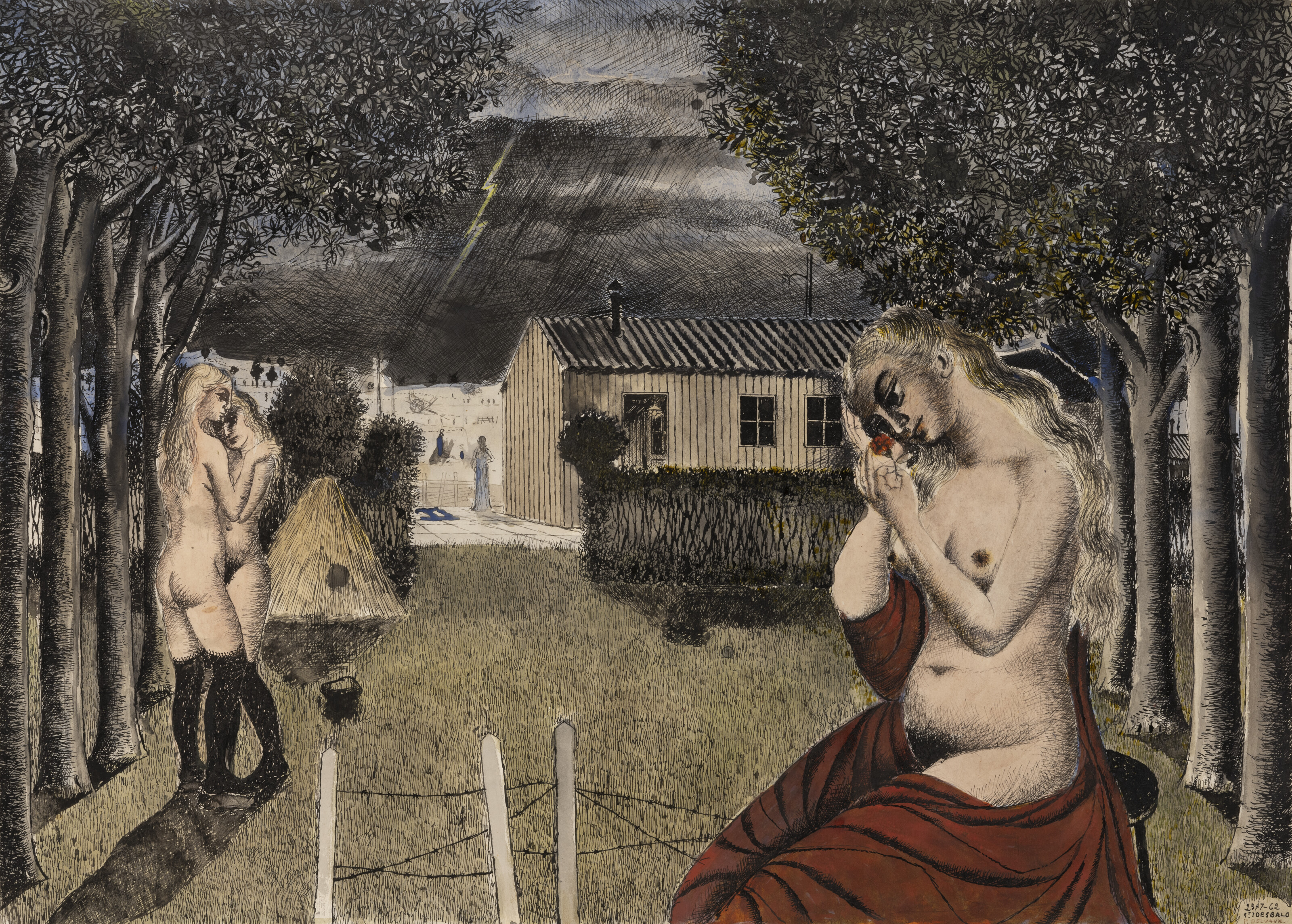 Paul Delvaux, L'orage, 1962, offered in Modern Visionaries - The Roger and Josette Vanthournout Collection - Evening Sale on 5 March 2026 at Christie's in London
