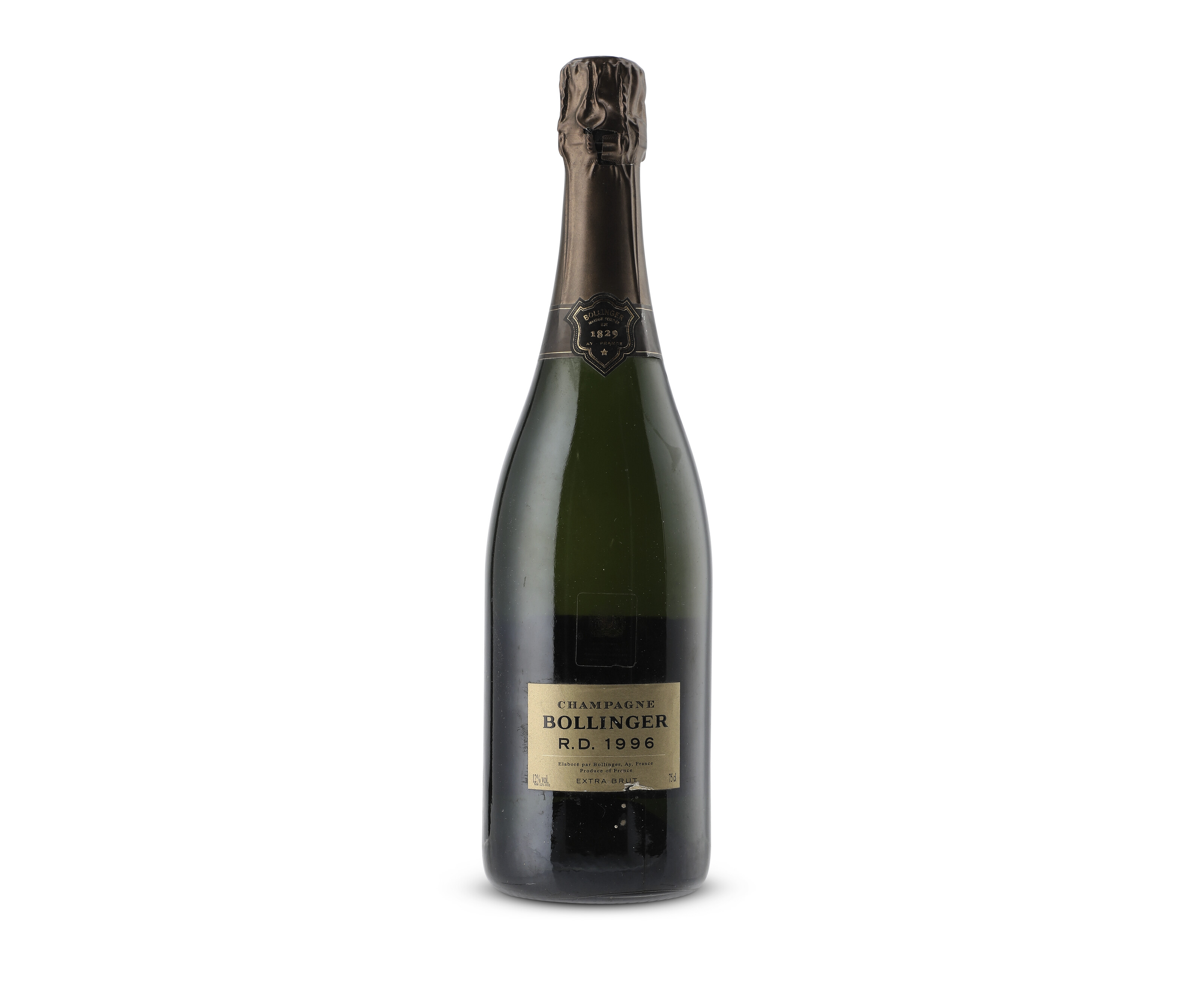 Bollinger, RD 1996, Champagne Disgorged in 2006. U. into-foil, scuffed ...